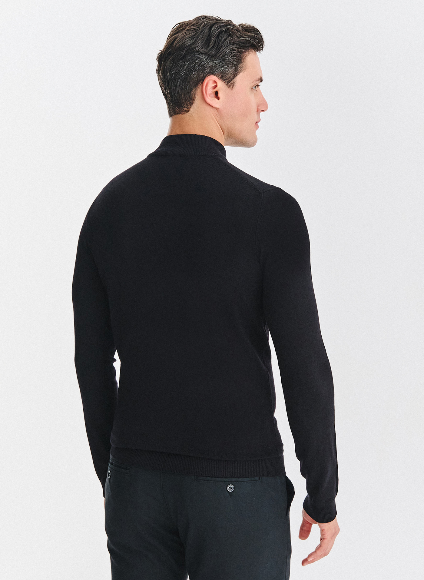 PAKO LORENTE - Półgolf męski w czarnym kolorze - Pako Lorente