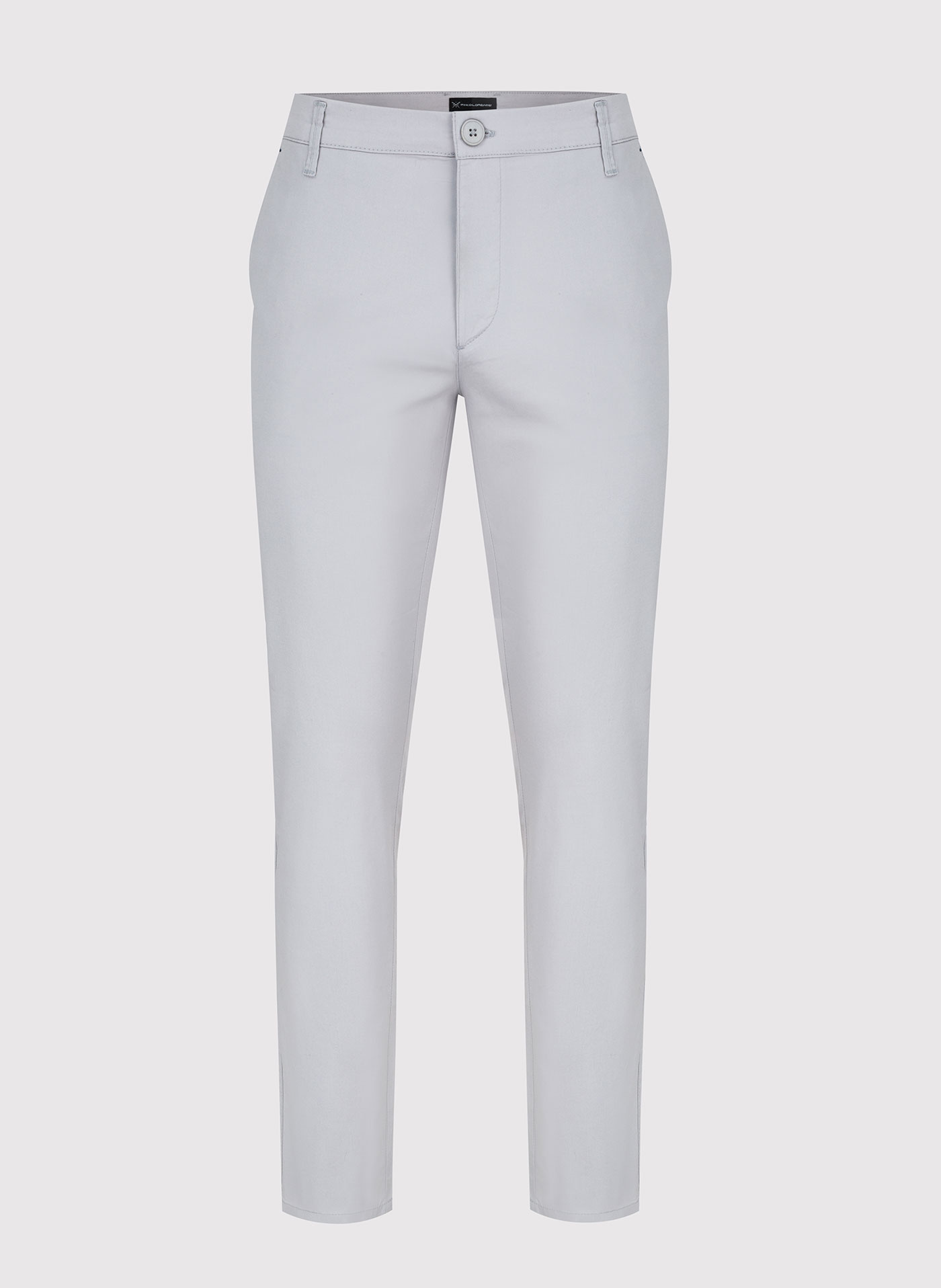 Męskie basicowe spodnie w kolorze szarym P23SB-WX-005-S-0 - Pako Lorente