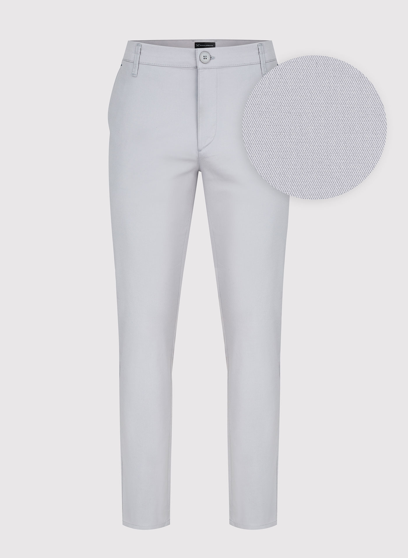 Męskie basicowe spodnie w kolorze szarym P23SB-WX-005-S-0 - Pako Lorente