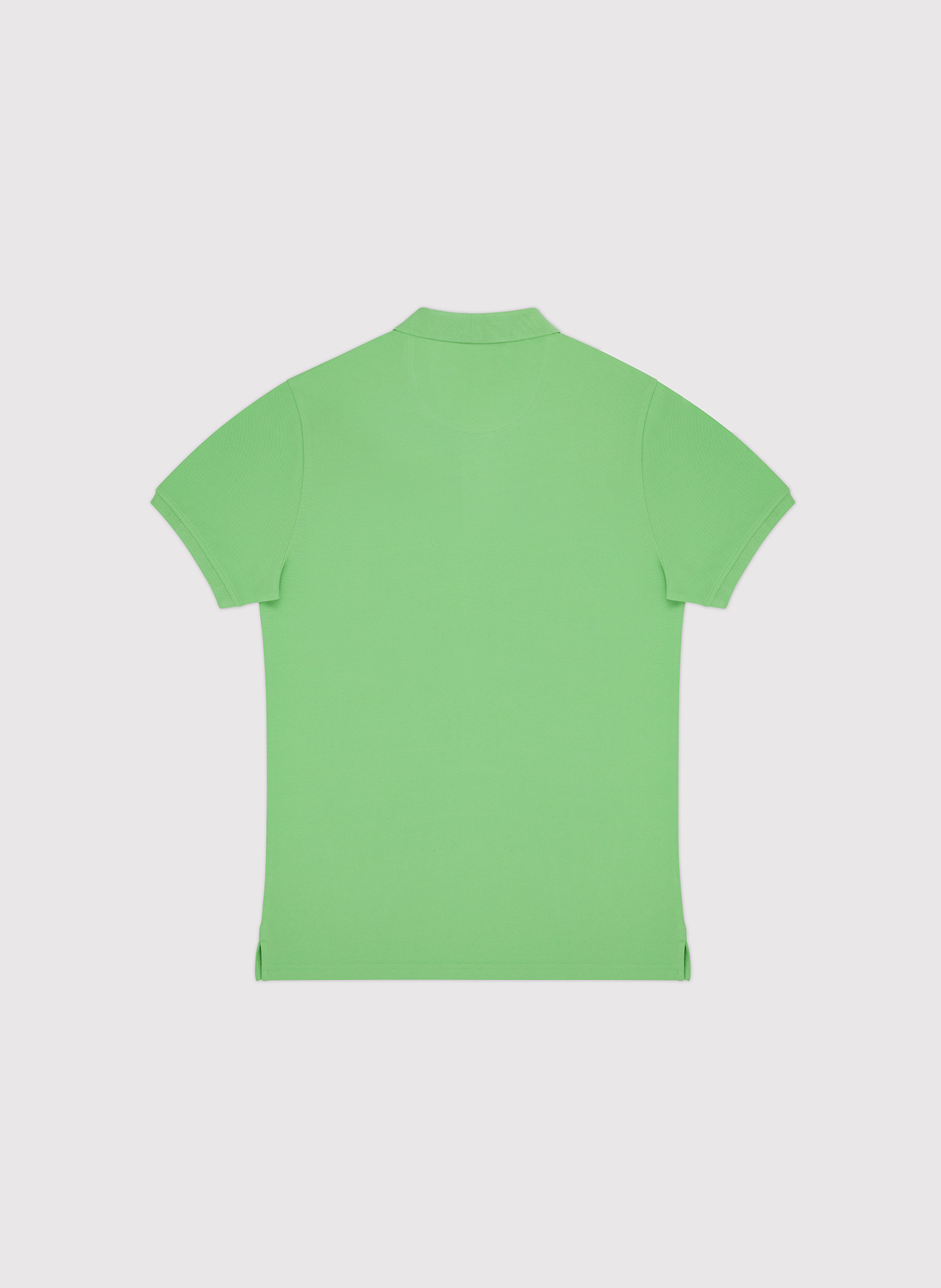 Gładki t-shirt polo w zielonym kolorze - Pako Lorente