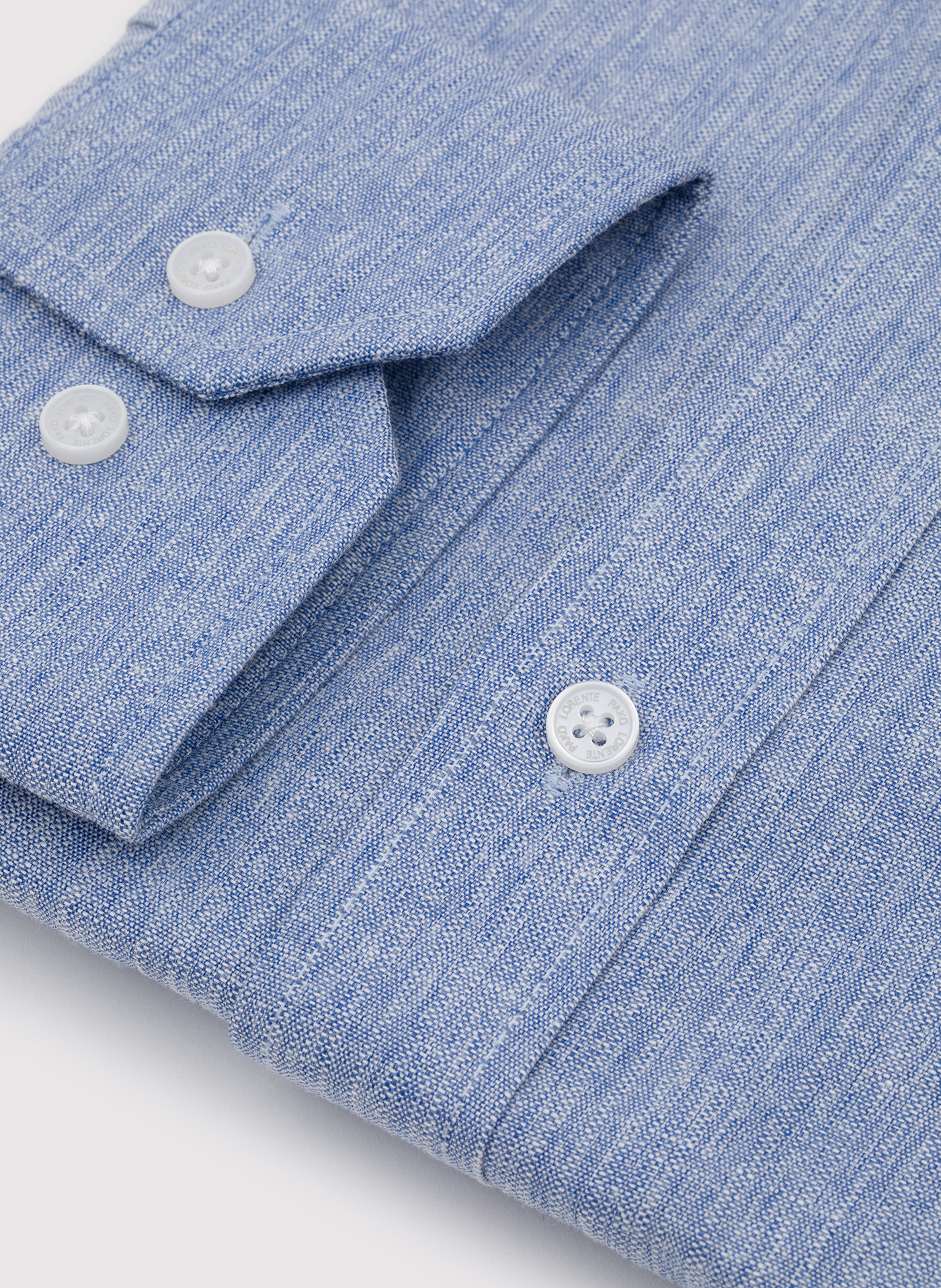 PAKO LORENTE - Niebieska koszula męska melanż - Pako Lorente