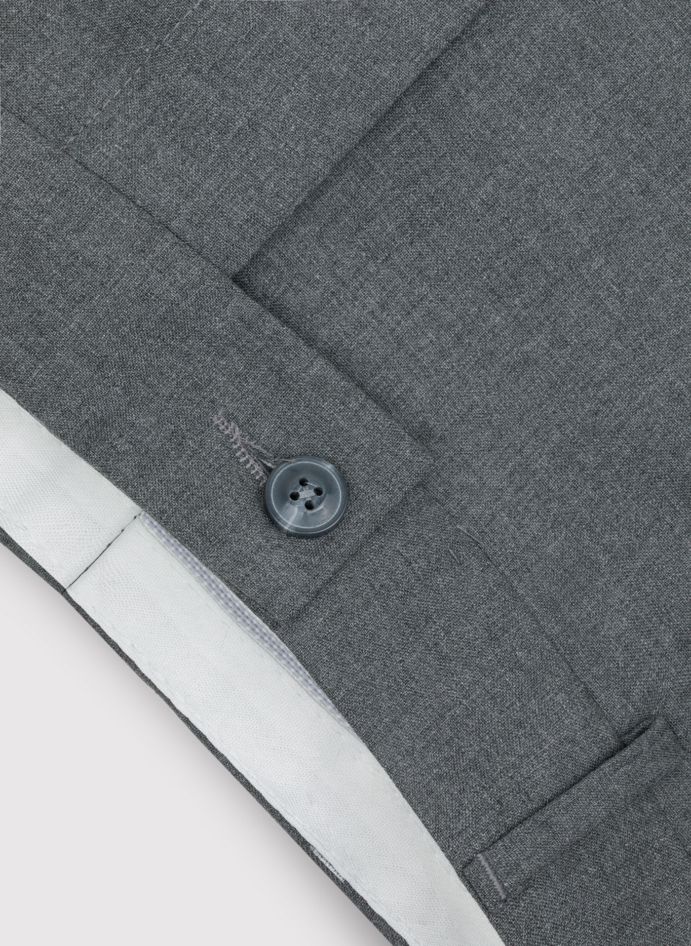 Szare gładkie spodnie garniturowe - Pako Lorente