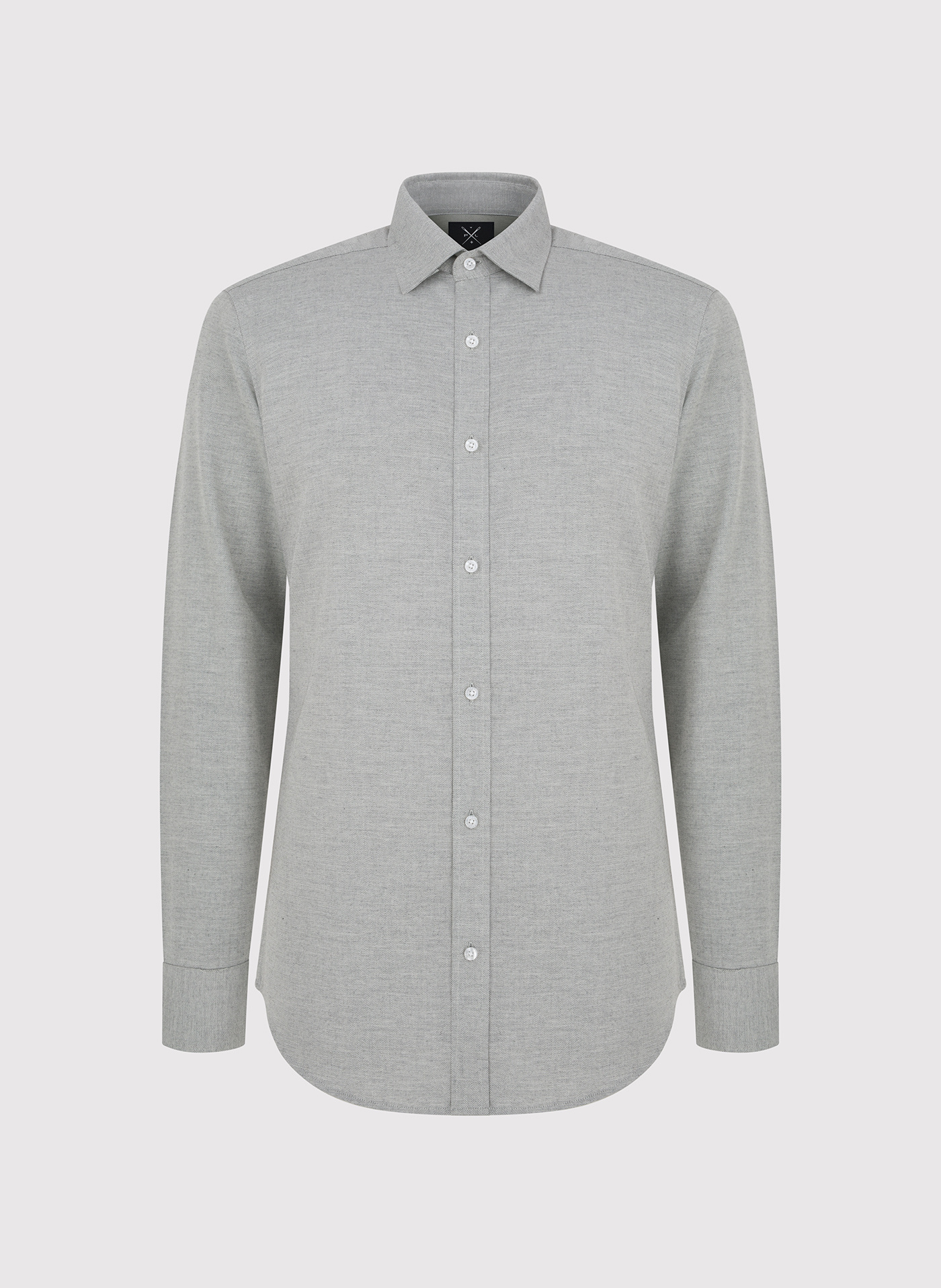 Zielono-szara bawełniana koszula męska - Pako Lorente