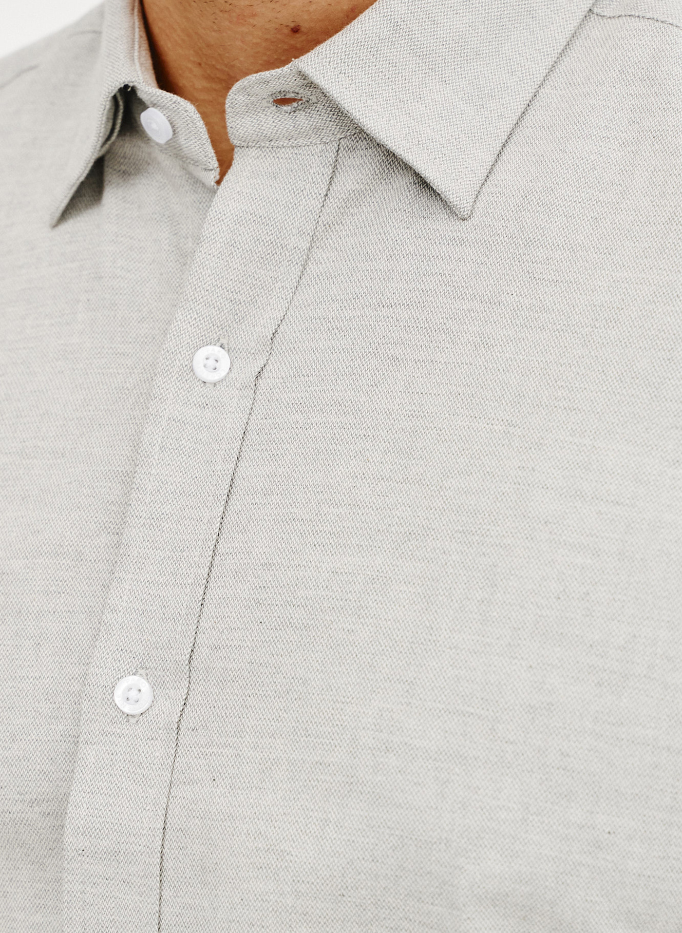 Zielono-szara bawełniana koszula męska - Pako Lorente