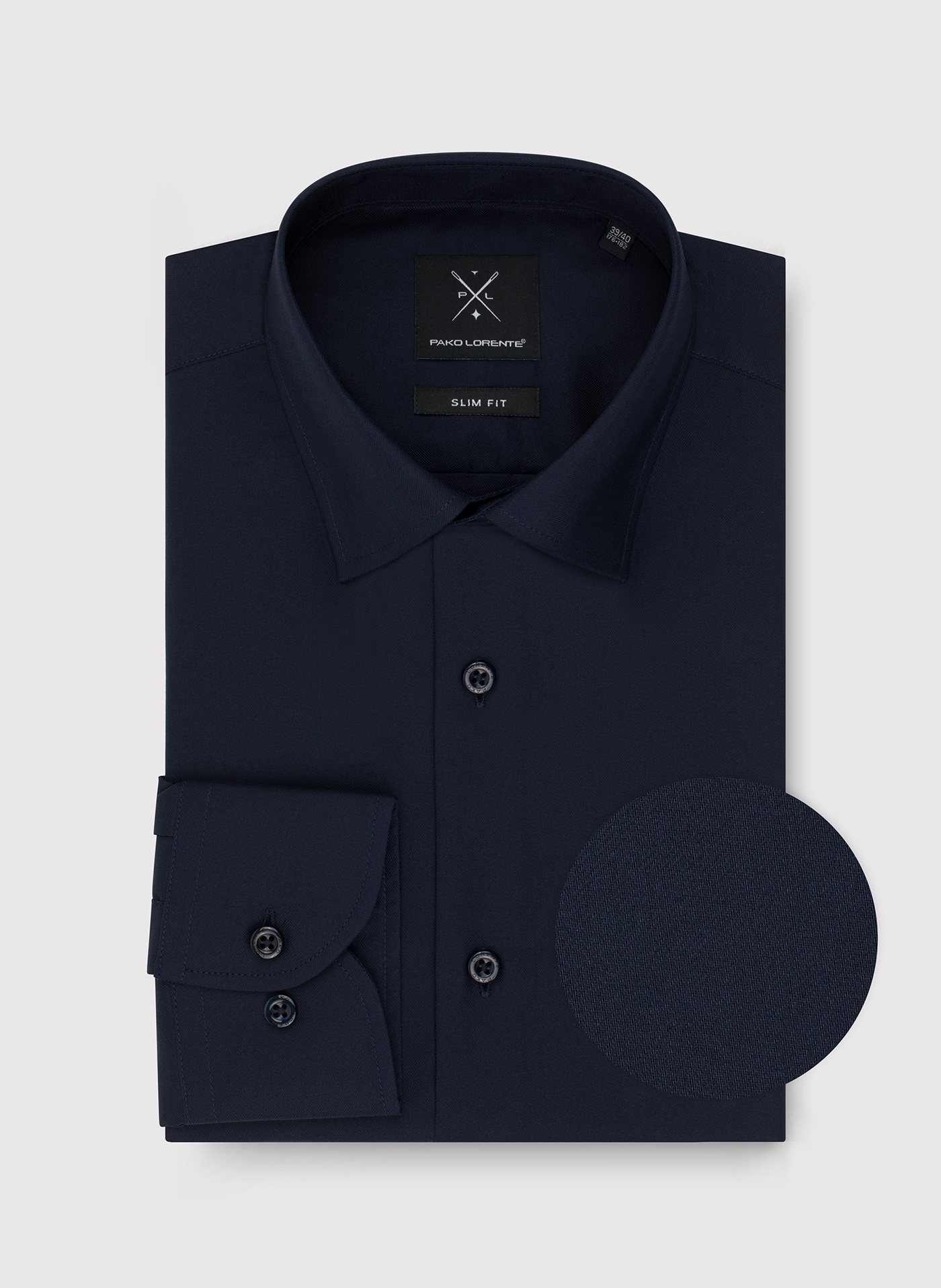Granatowa koszula bawełniana - Pako Lorente