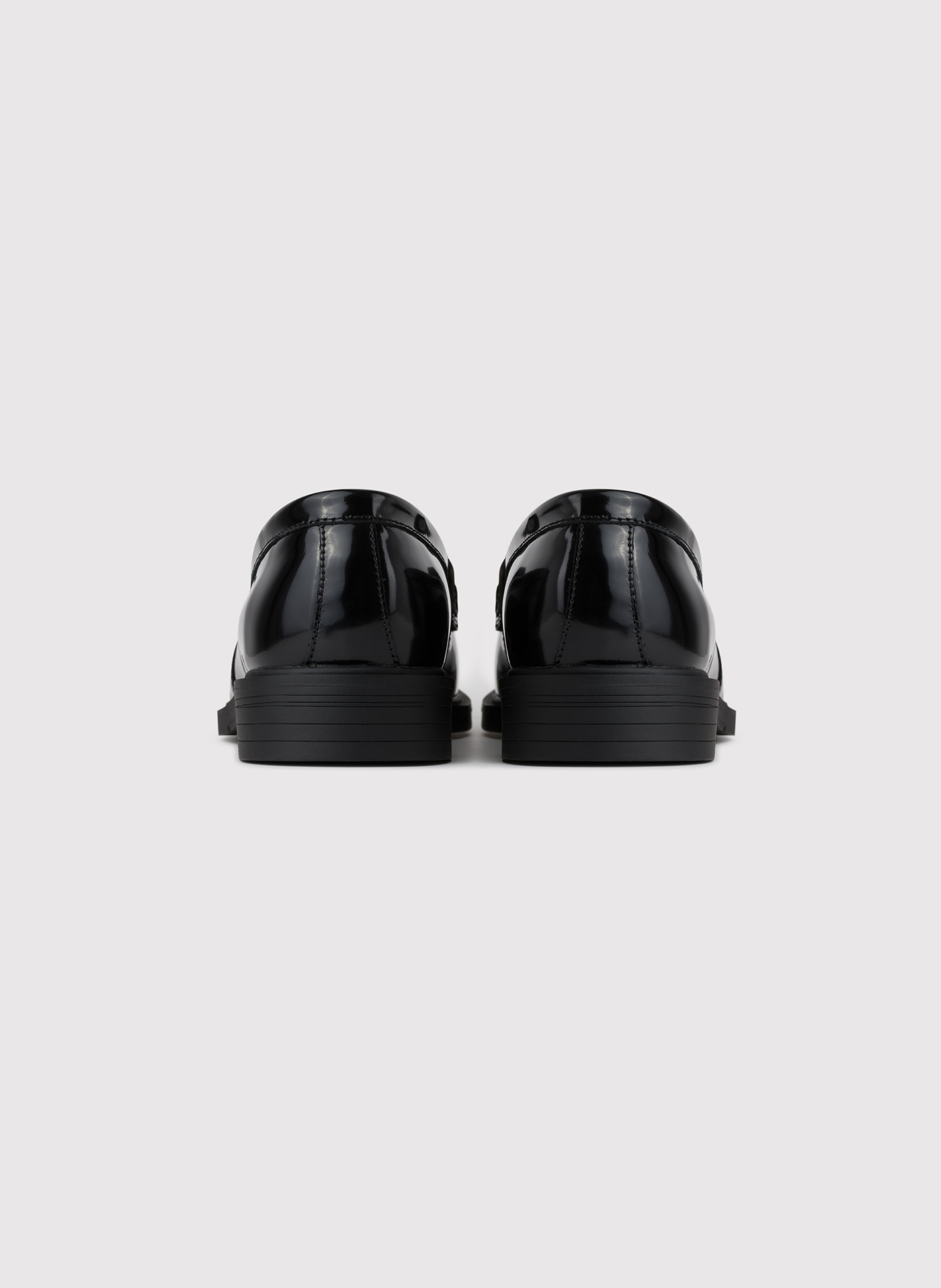 Czarne lakierowane mokasyny męskie - Pako Lorente