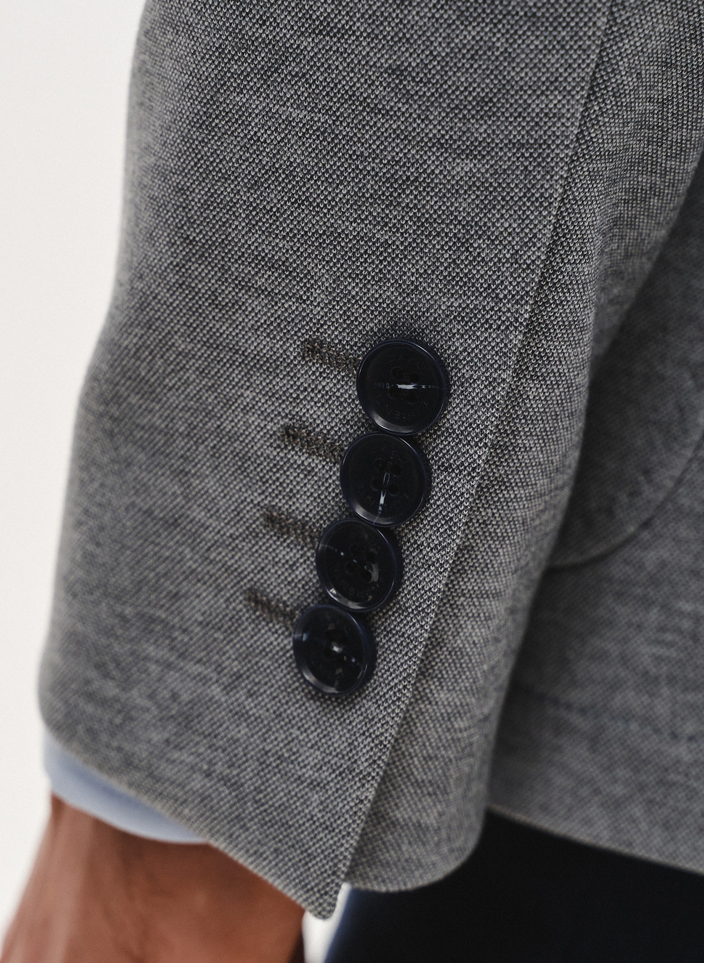 PAKO LORENTE - Jasnoszara marynarka z dzianiny - Pako Lorente