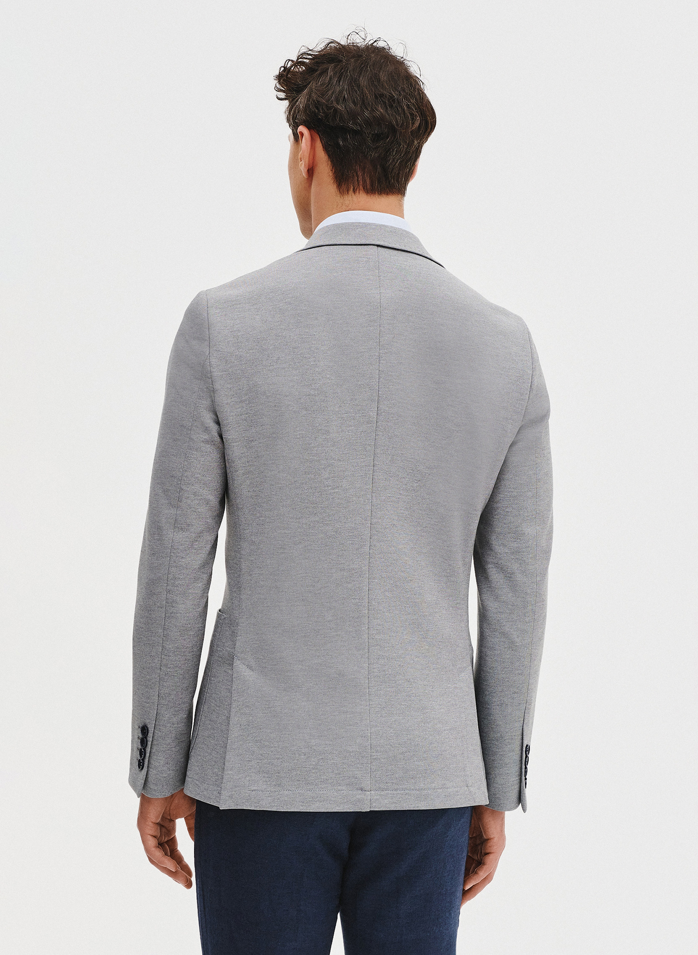 PAKO LORENTE - Jasnoszara marynarka z dzianiny - Pako Lorente