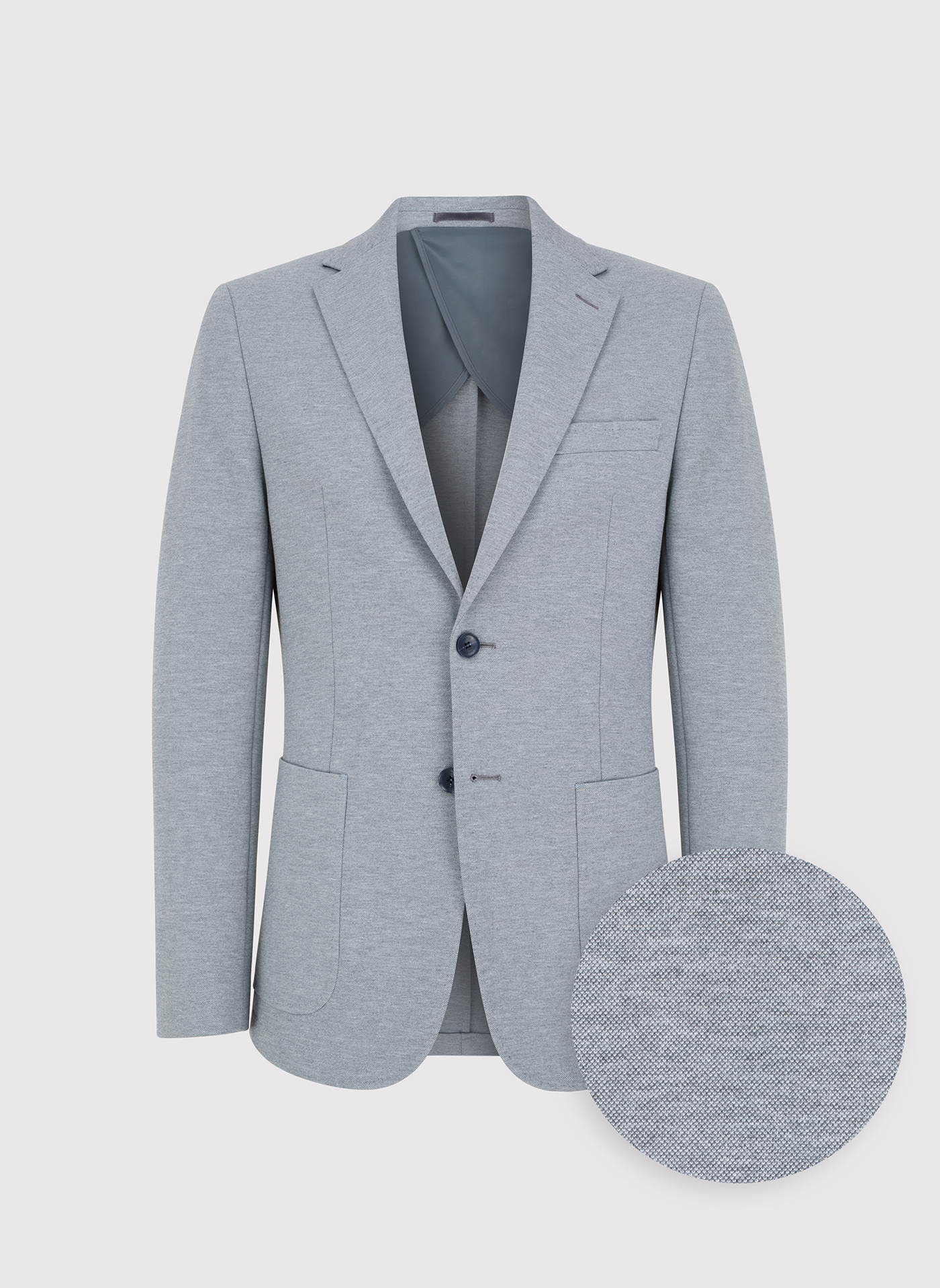 PAKO LORENTE - Jasnoszara marynarka z dzianiny - Pako Lorente