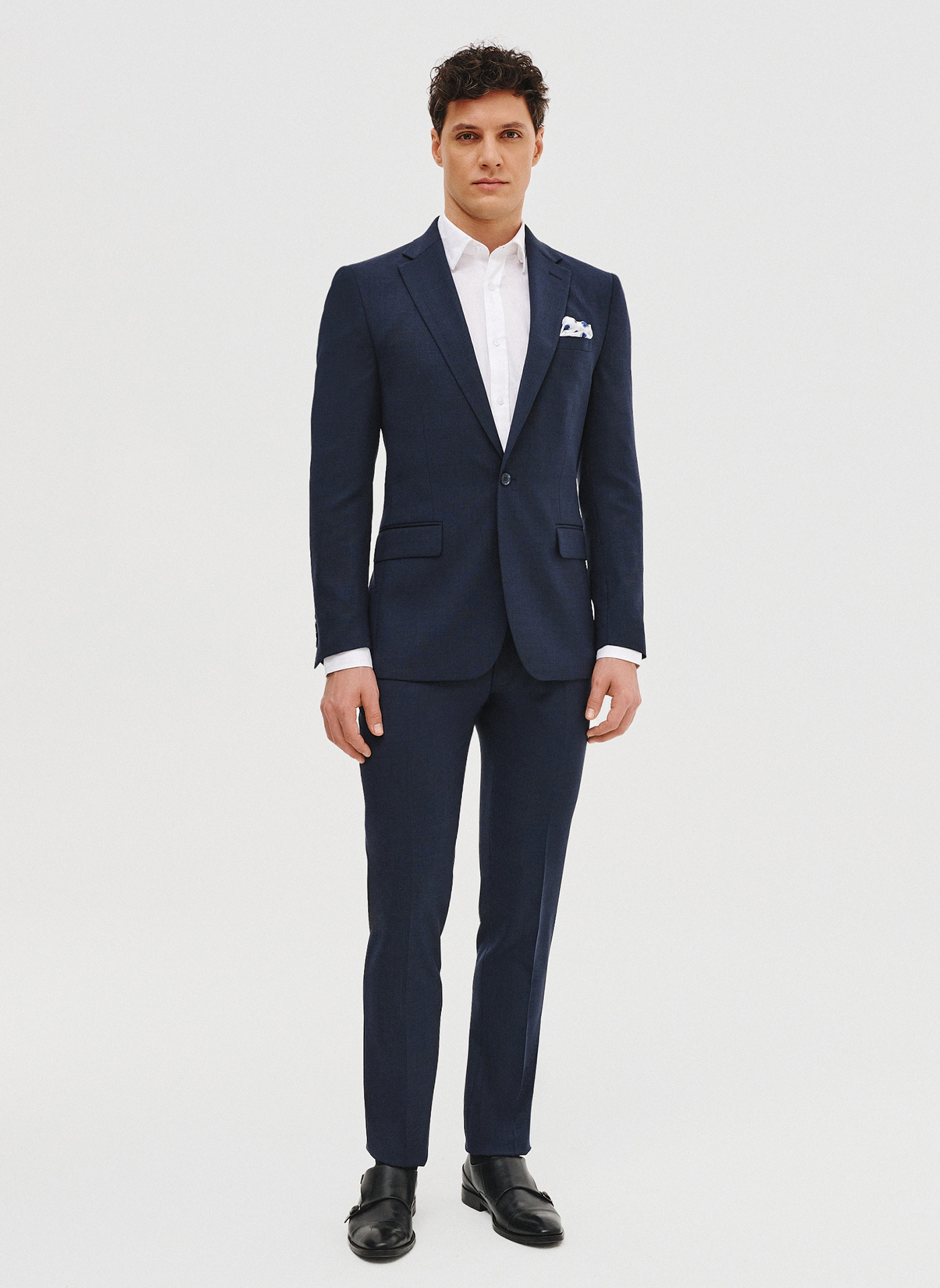 Granatowa marynarka garniturowa - Pako Lorente