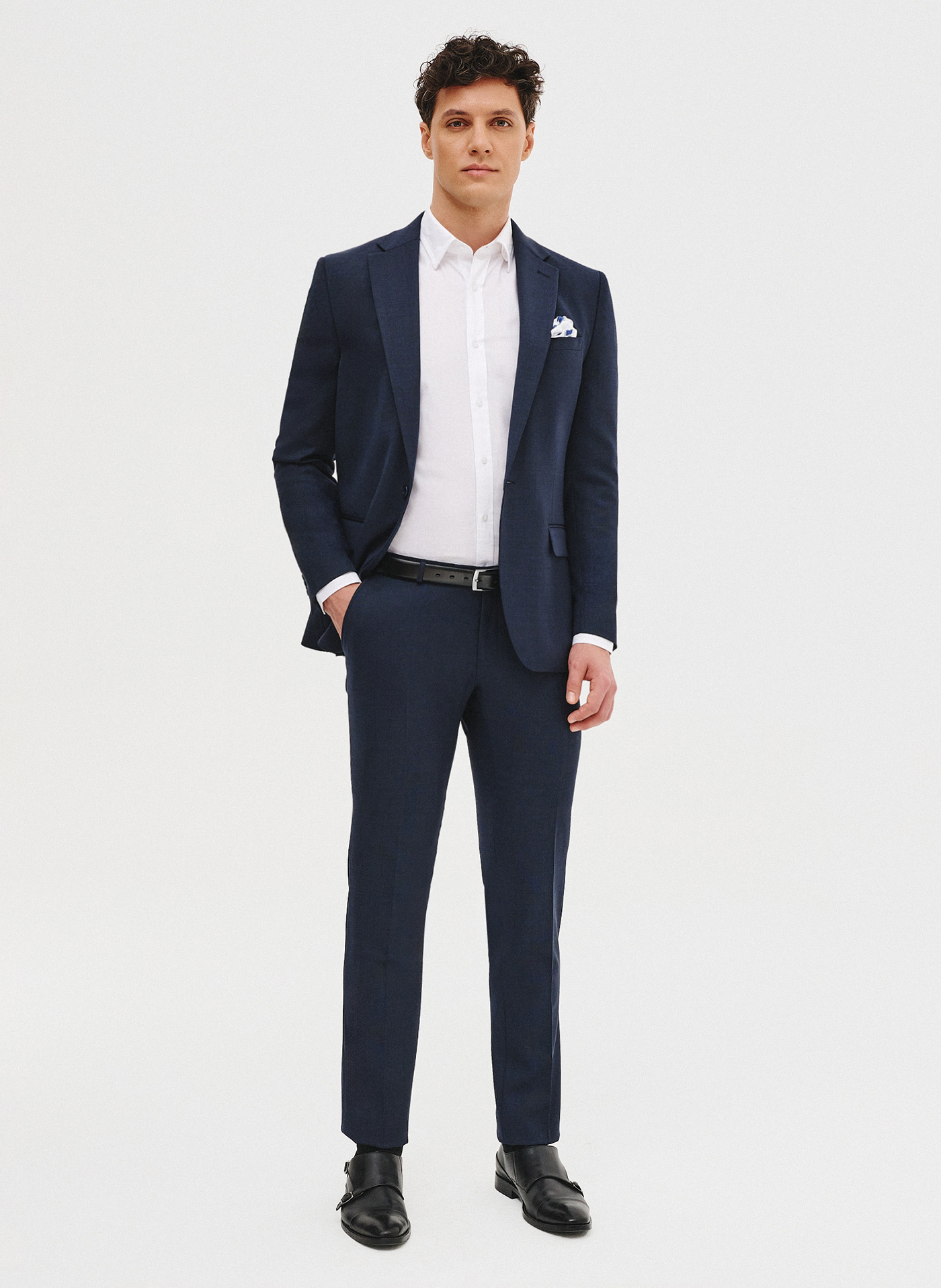 Granatowa marynarka garniturowa - Pako Lorente
