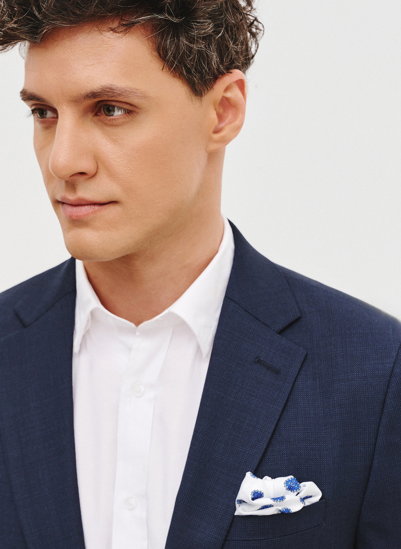 Granatowa marynarka garniturowa - Pako Lorente