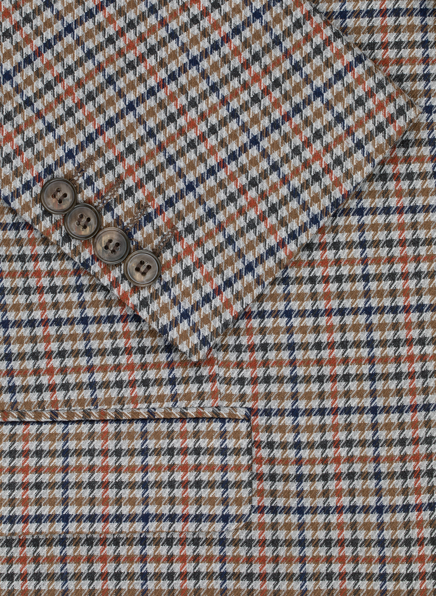 Beżowa casualowa marynarka męska w pepitkę - Pako Lorente