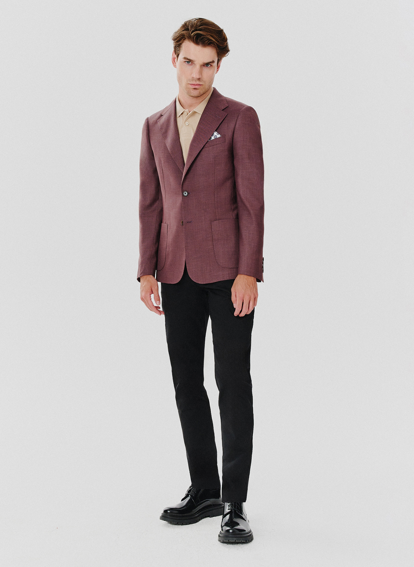 Casualowa gładka marynarka męska - Pako Lorente