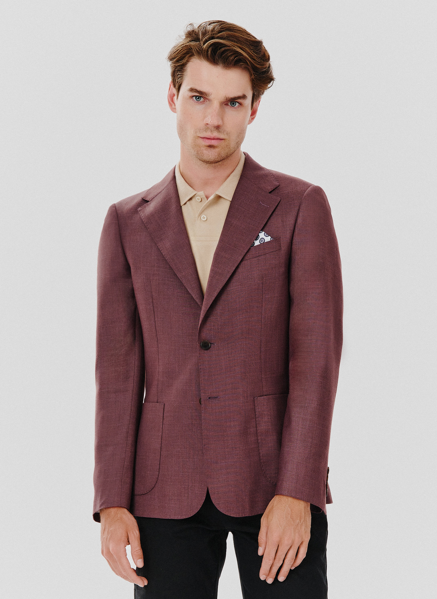 Casualowa gładka marynarka męska - Pako Lorente