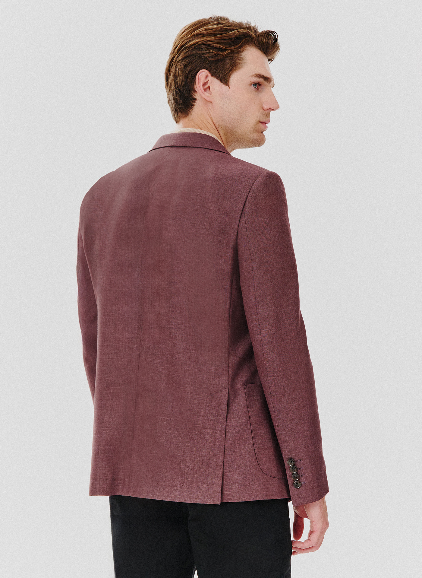 Casualowa gładka marynarka męska - Pako Lorente