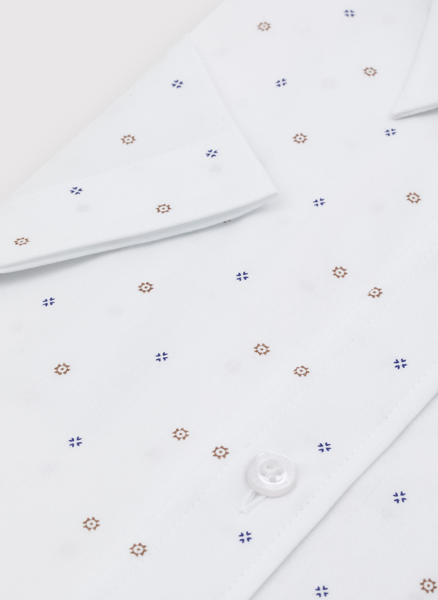 PAKO LORENTE - Koszula męska z krótkim rękawem mikrowzór - Pako Lorente