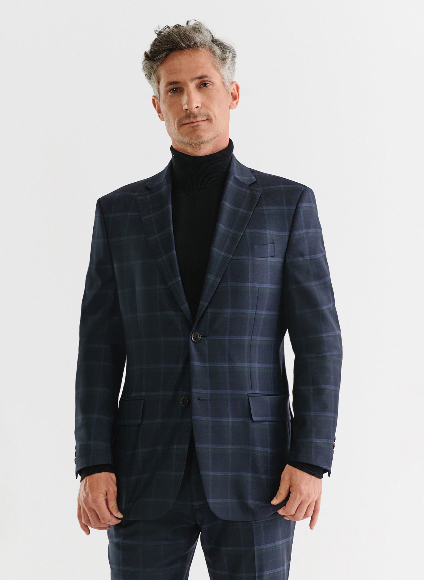 Granatowa marynarka garniturowa - Pako Lorente