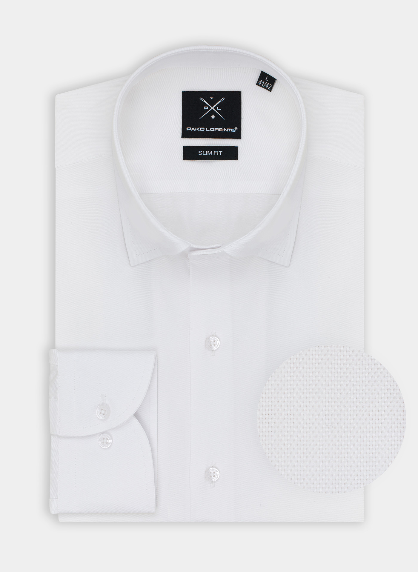 Koszula męska w kolorze białym P000B-1X-051-B-S - Pako Lorente