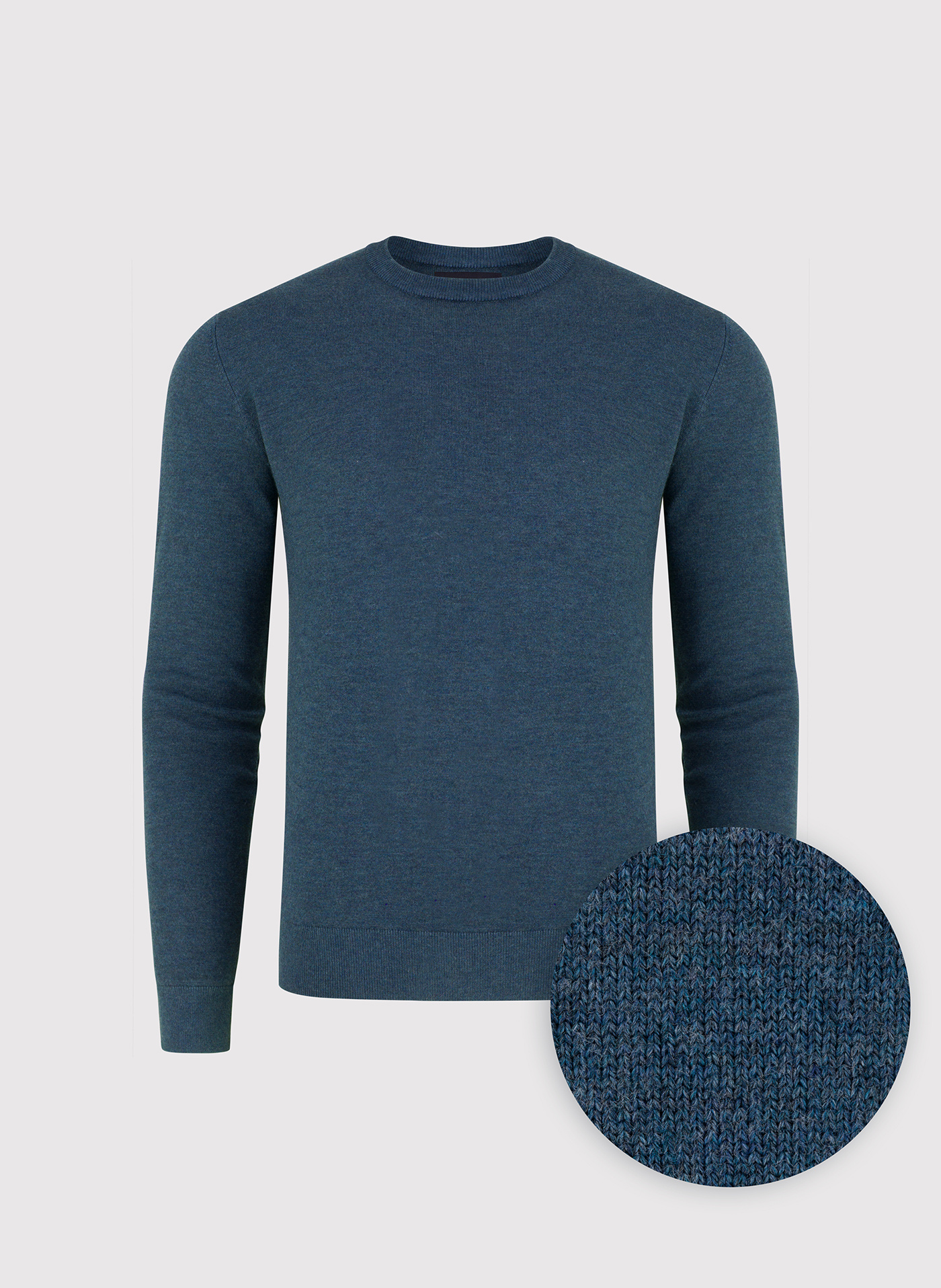 Granatowy sweter męski o-neck - Pako Lorente