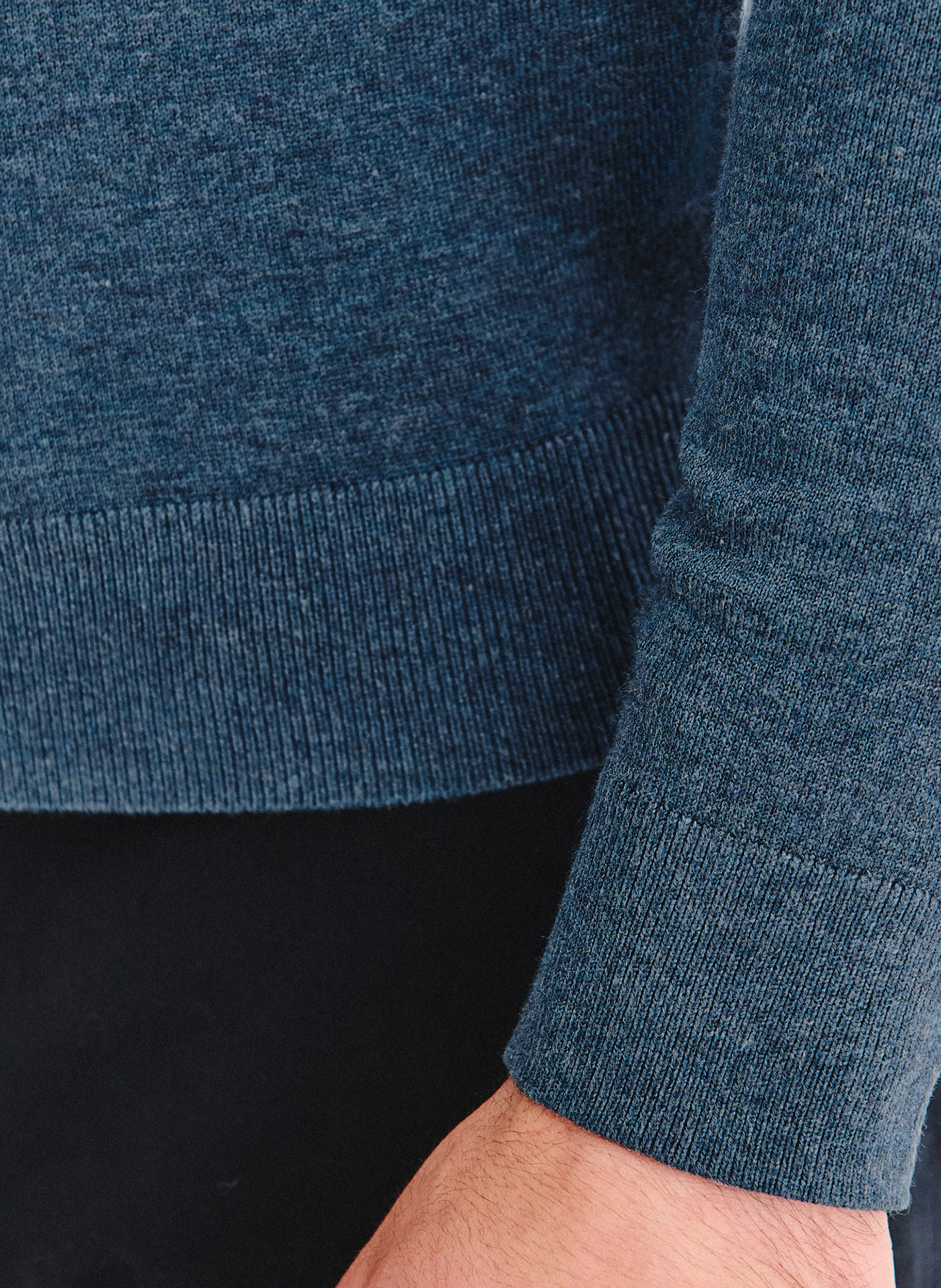 Granatowy sweter męski o-neck - Pako Lorente