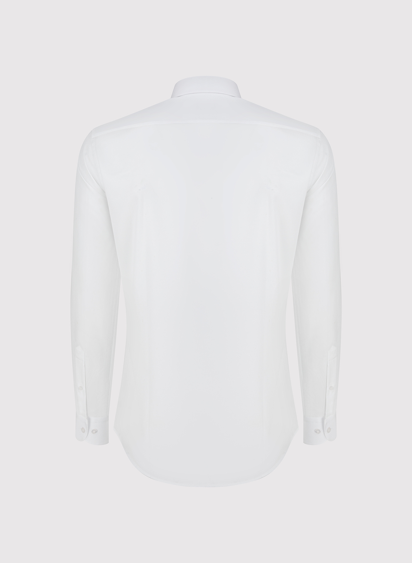 Biała koszula męska z kontrastowym wykończeniem - Pako Lorente