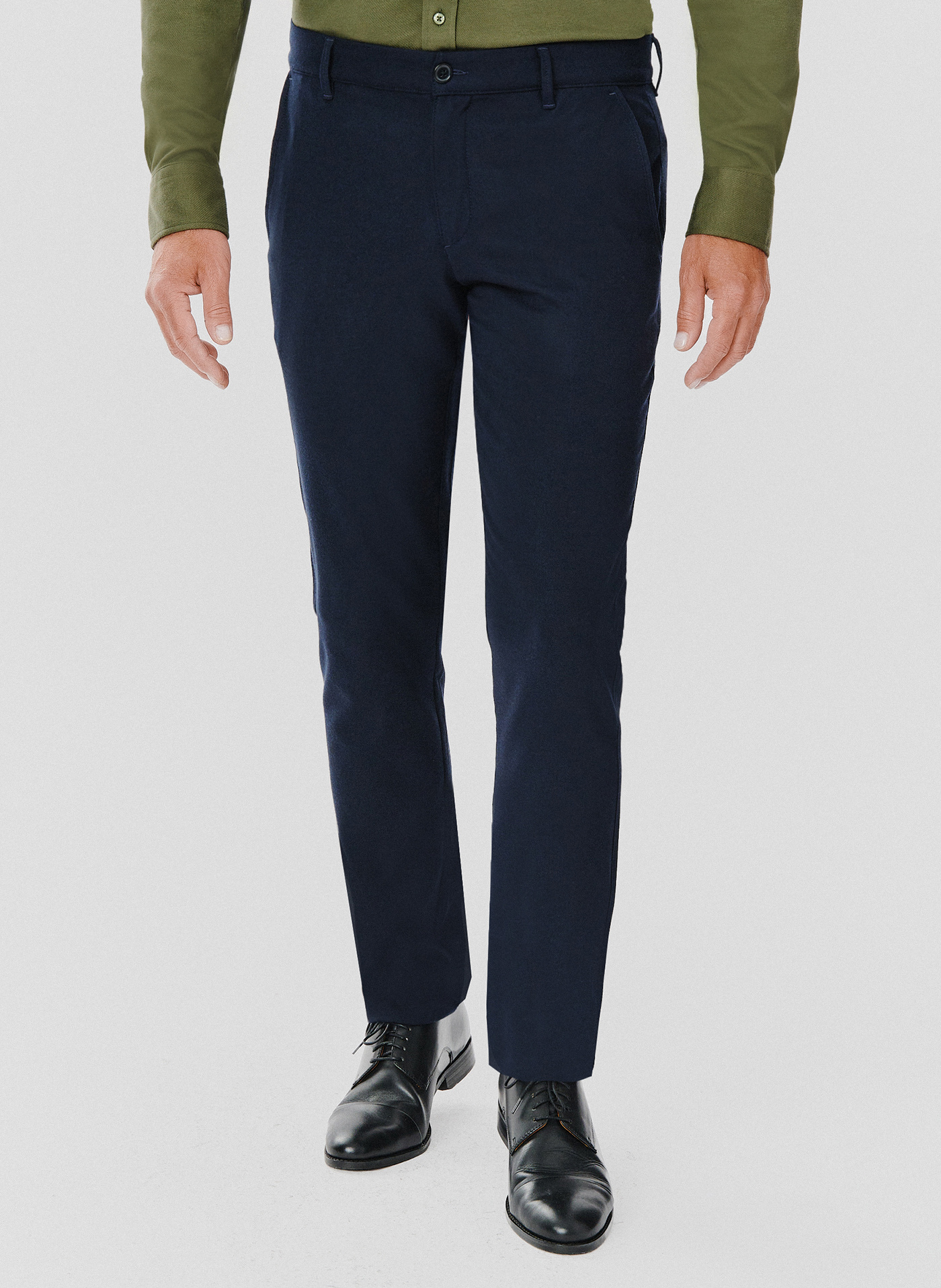 Casualowe granatowe spodnie męskie - Pako Lorente