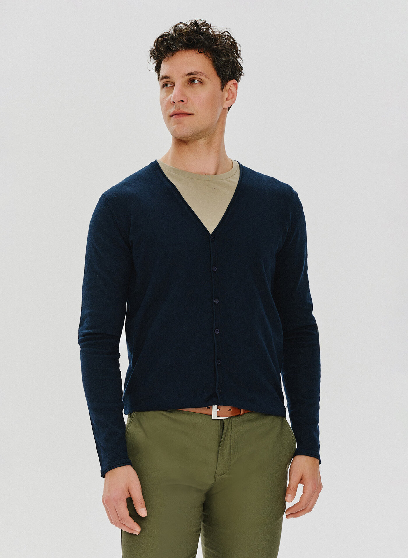 Granatowy kardigan męski P24SF-2X-004-G-0 - Pako Lorente - Pako Lorente