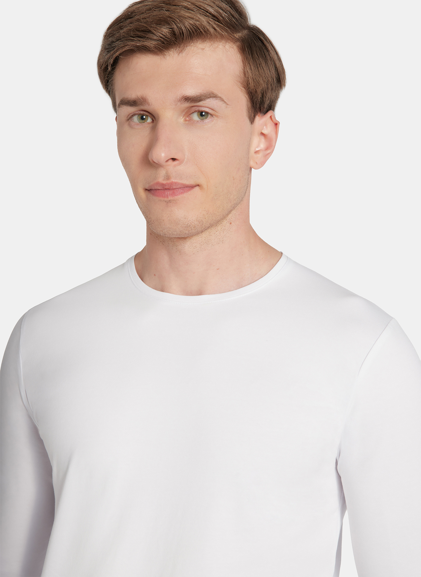 Longsleeve męski w kolorze białym - Pako Lorente