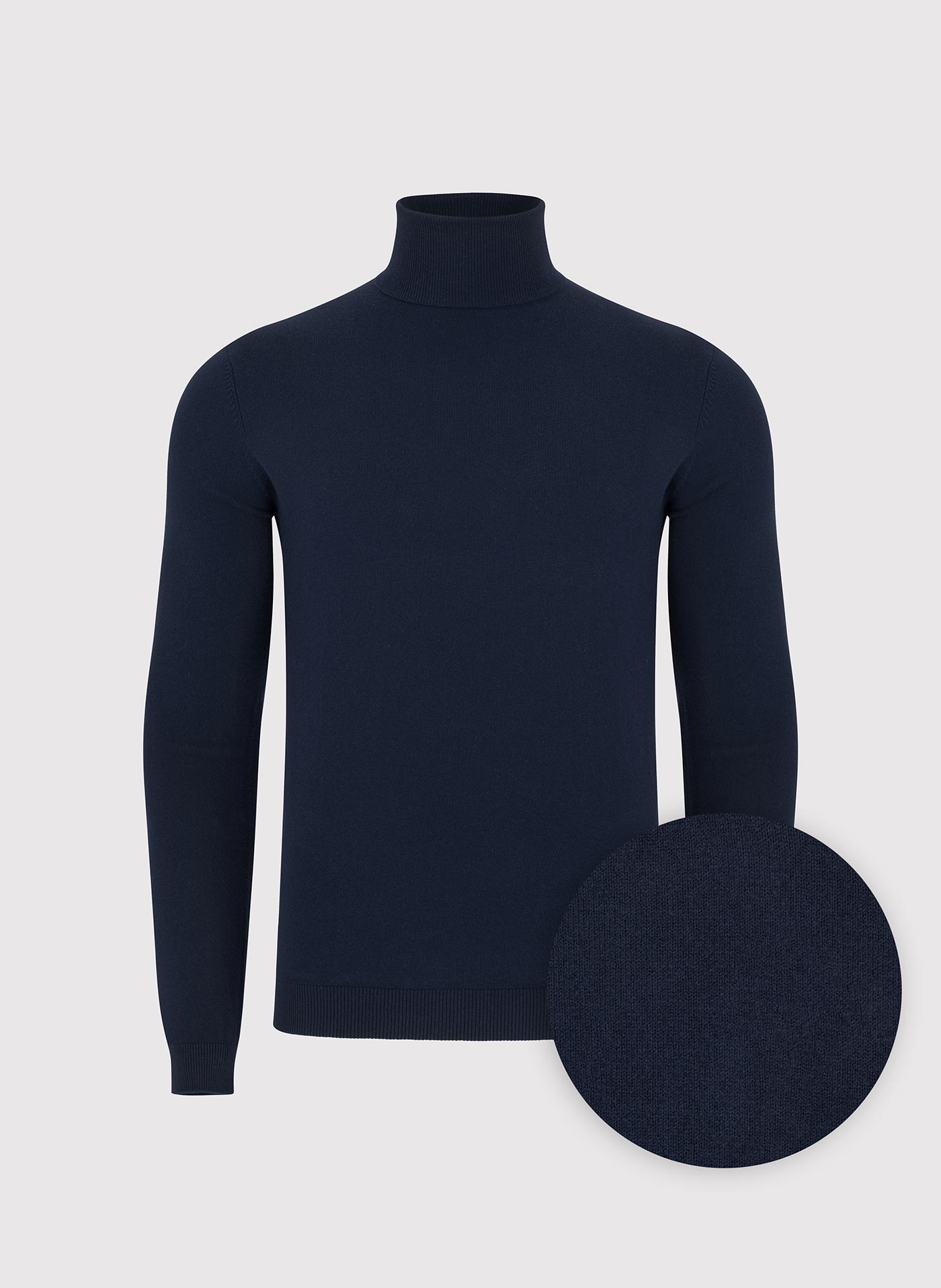 PAKO LORENTE - Granatowy gładki golf męski - Pako Lorente