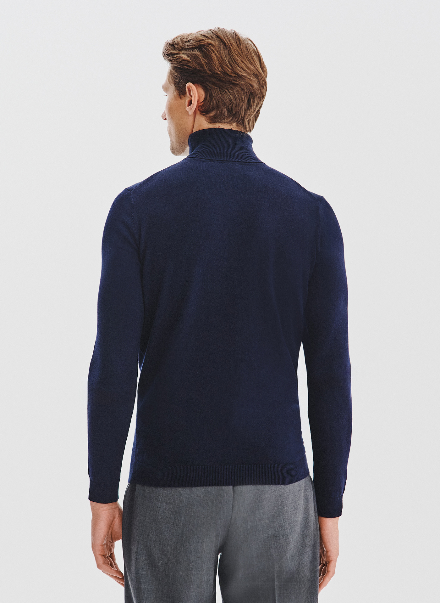 PAKO LORENTE - Granatowy gładki golf męski - Pako Lorente