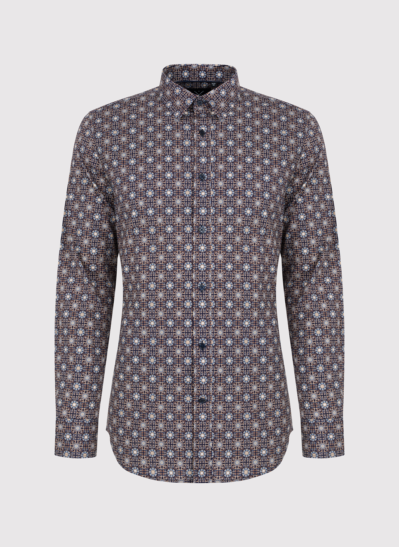 Koszula męska we wzór geometryczny - Pako Lorente