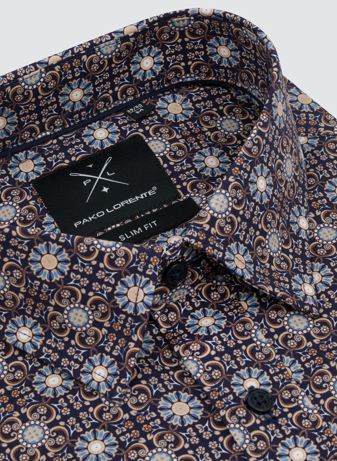 Koszula męska we wzór geometryczny - Pako Lorente