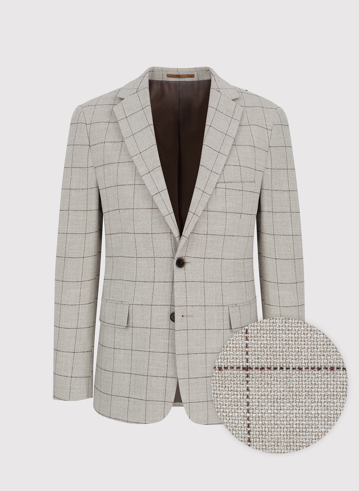 Casualowa marynarka męska w kratę - Pako Lorente