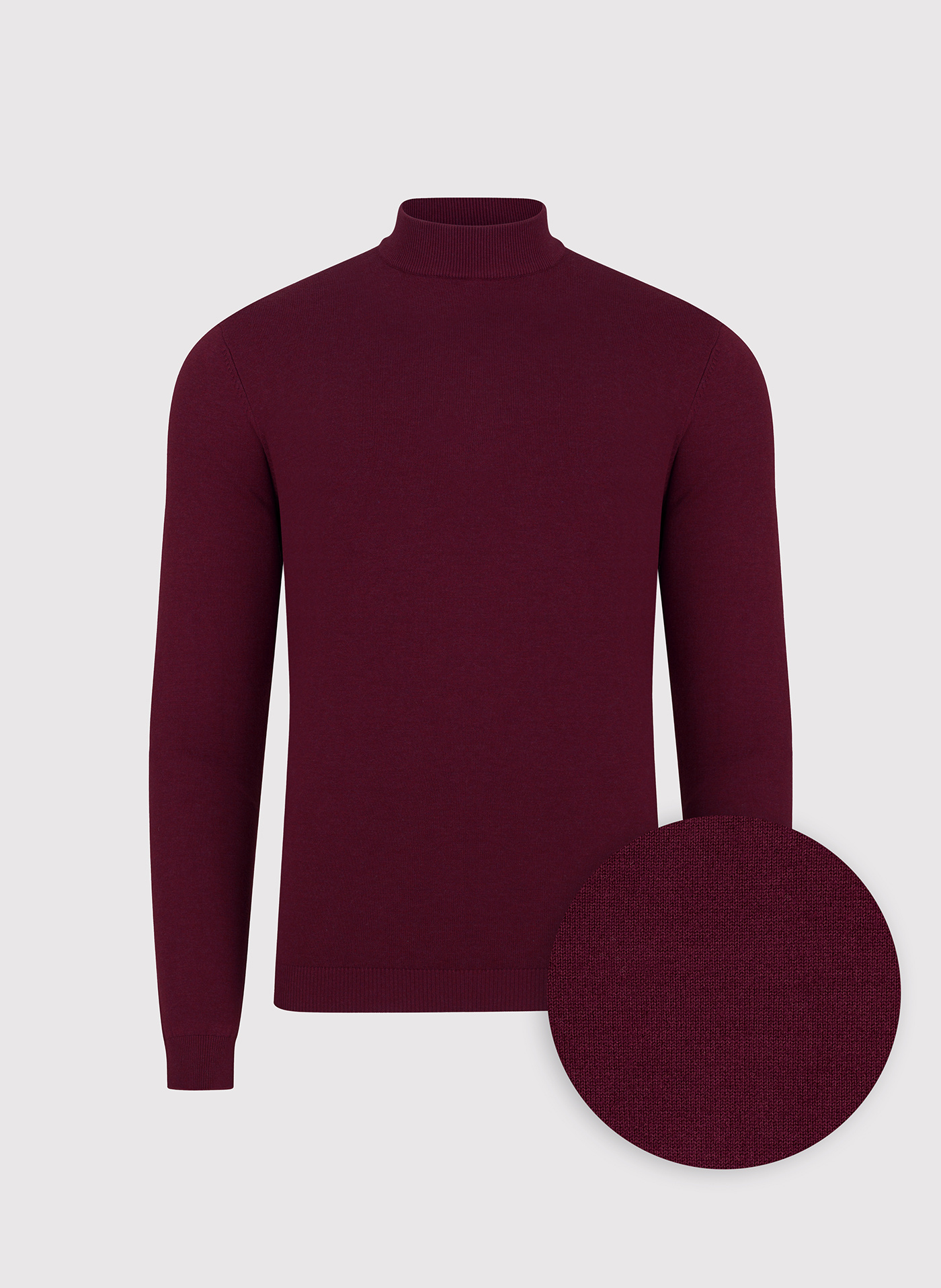 PAKO LORENTE - Półgolf męski w bordowym kolorze - Pako Lorente