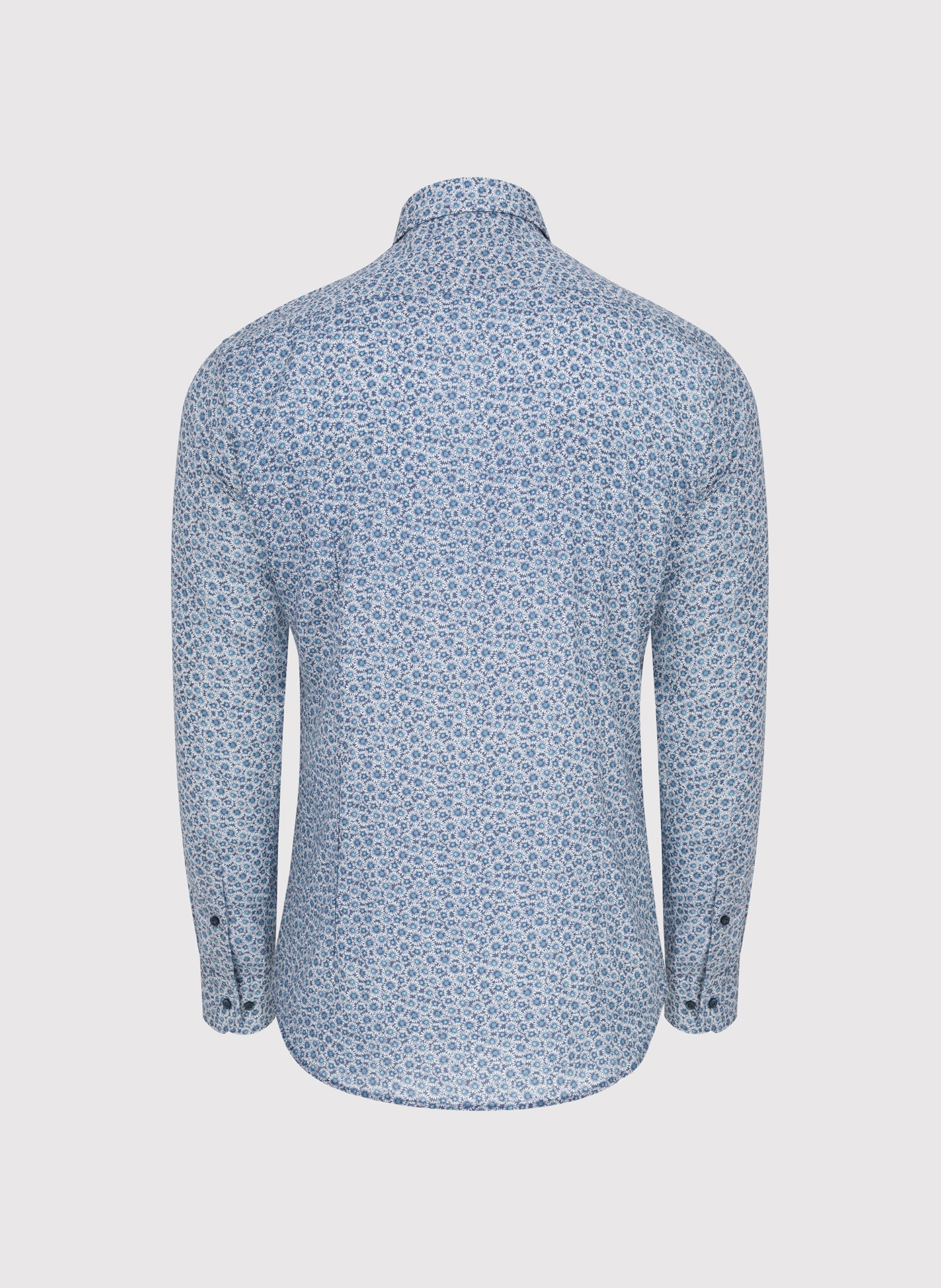PAKO LORENTE - Niebieska koszula męska w kwiaty - Pako Lorente