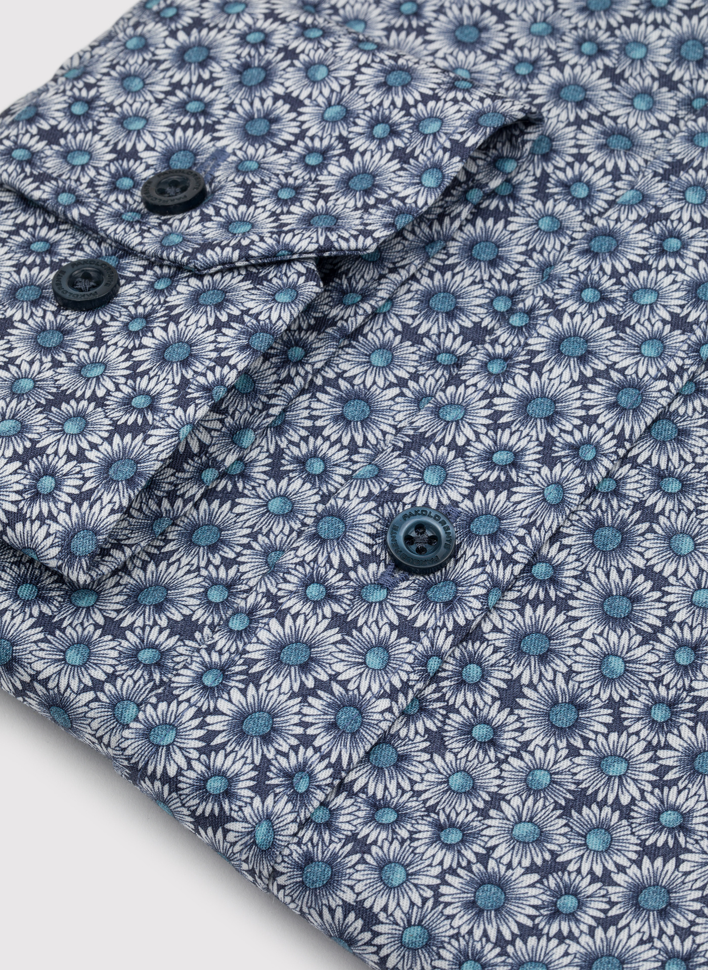 PAKO LORENTE - Niebieska koszula męska w kwiaty - Pako Lorente