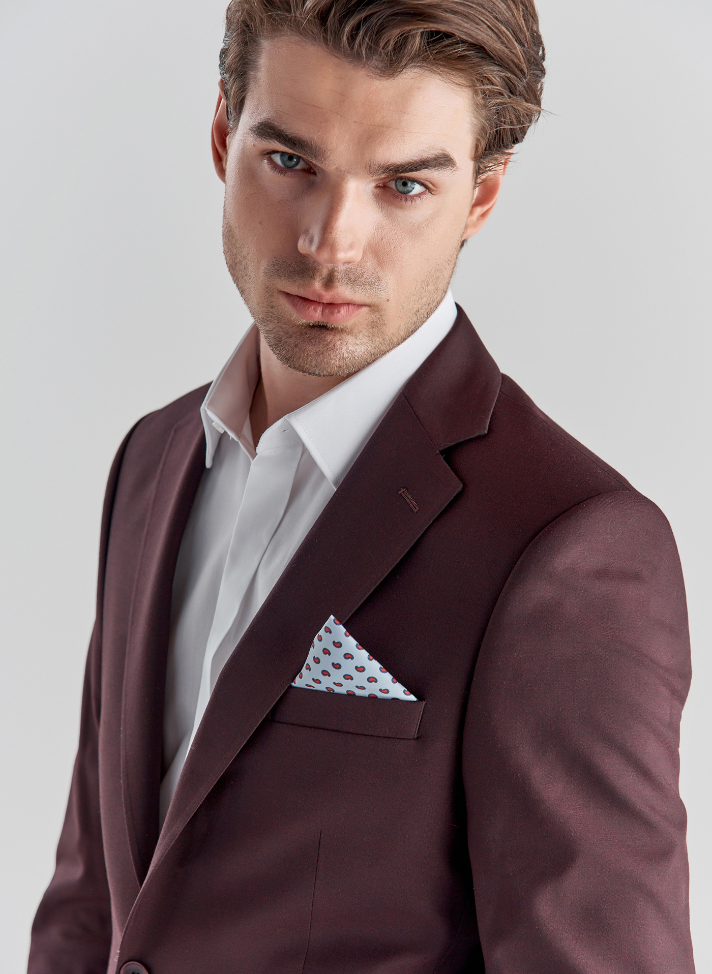 Spodnie męskie garniturowe P21WF-6G-079-D - Pako Lorente