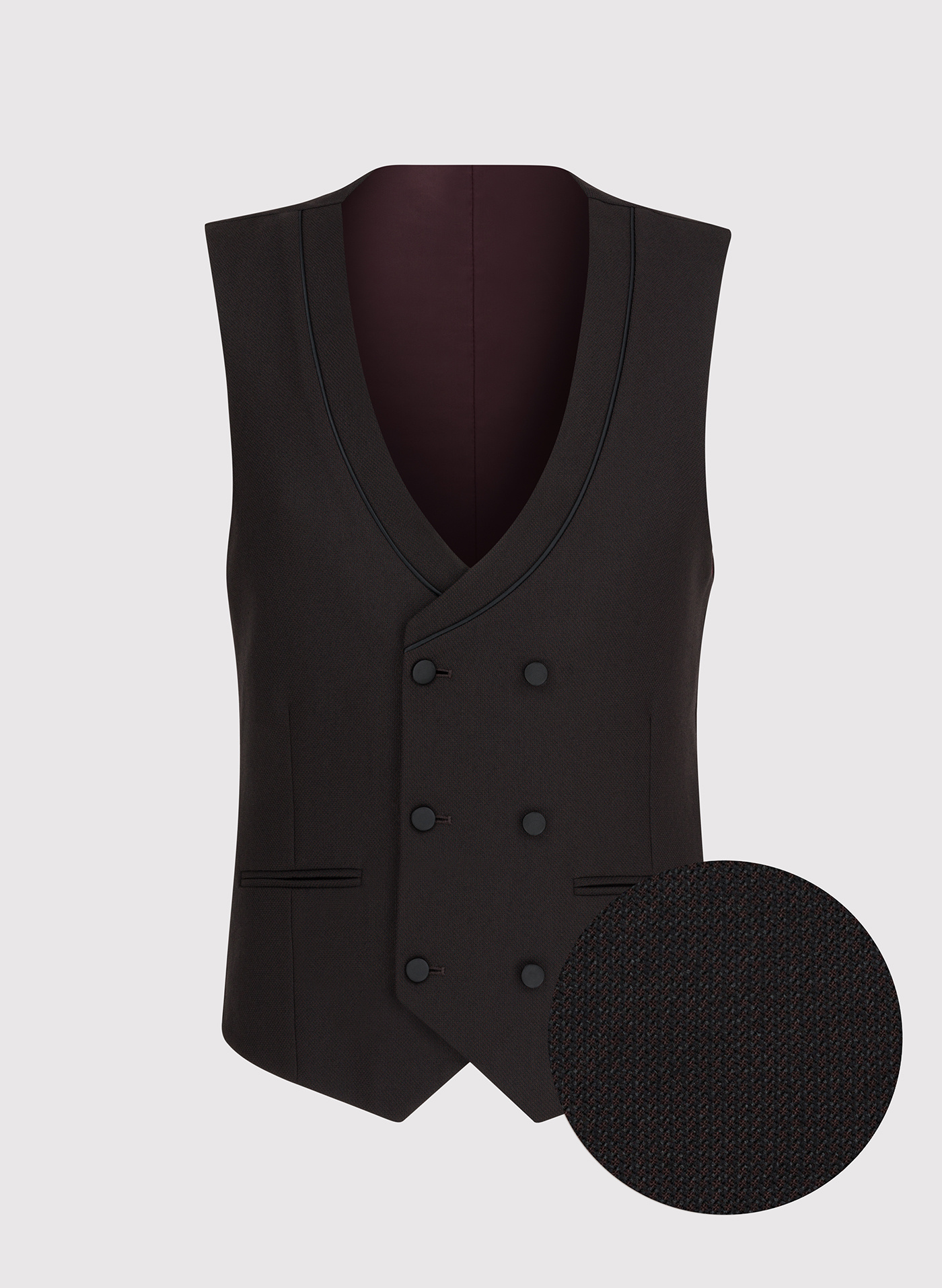 Brązowa kamizelka smokingowa - Pako Lorente