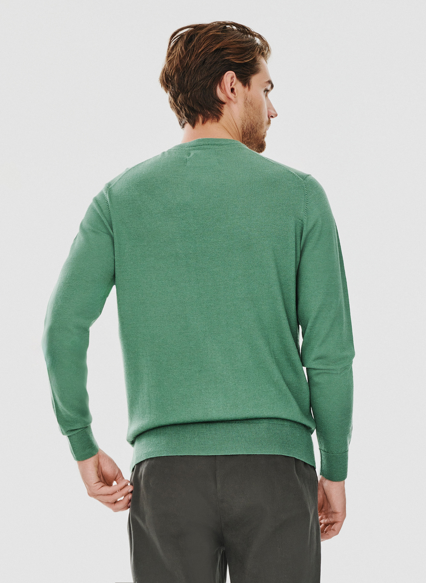 Zielony męski sweter - Pako Lorente