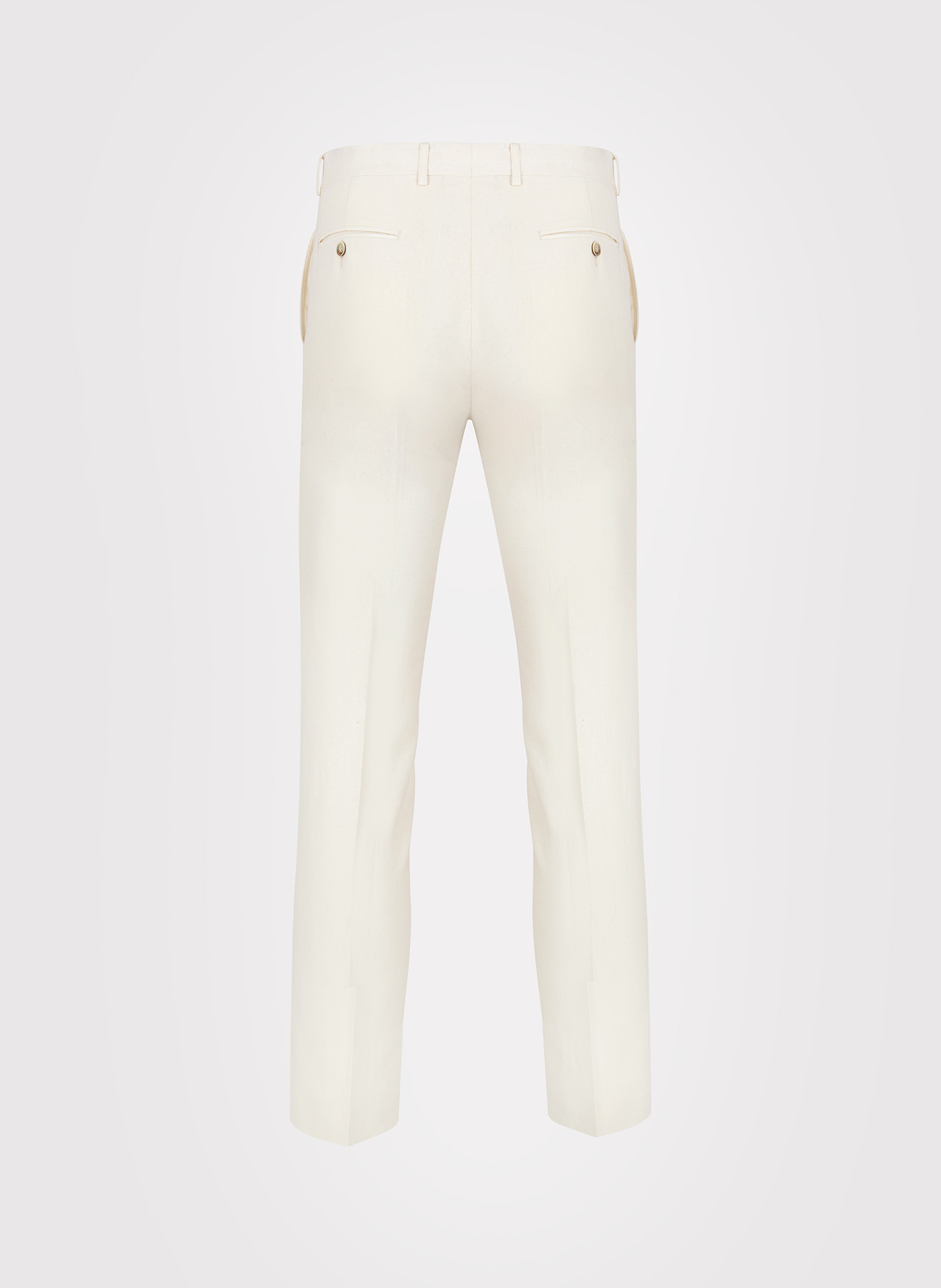 PAKO LORENTE - Beżowe spodnie ganiturowe z lnem - Pako Lorente