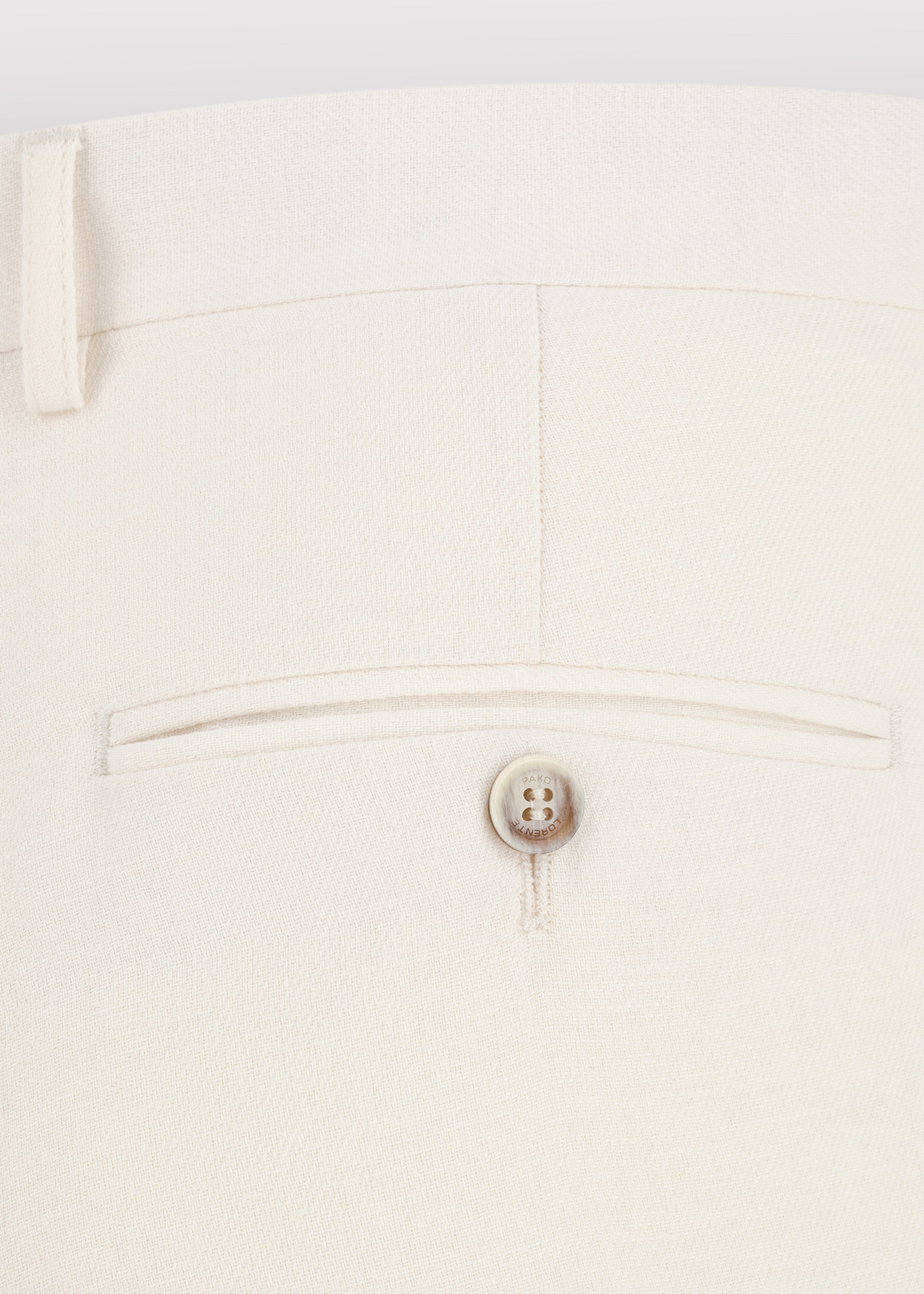 PAKO LORENTE - Beżowe spodnie ganiturowe z lnem - Pako Lorente