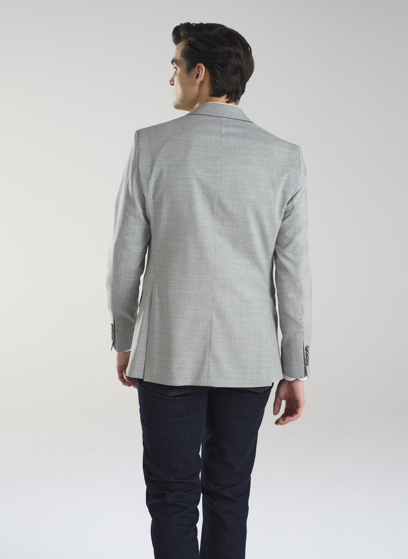 Szara marynarka męska z wełną - Pako Lorente