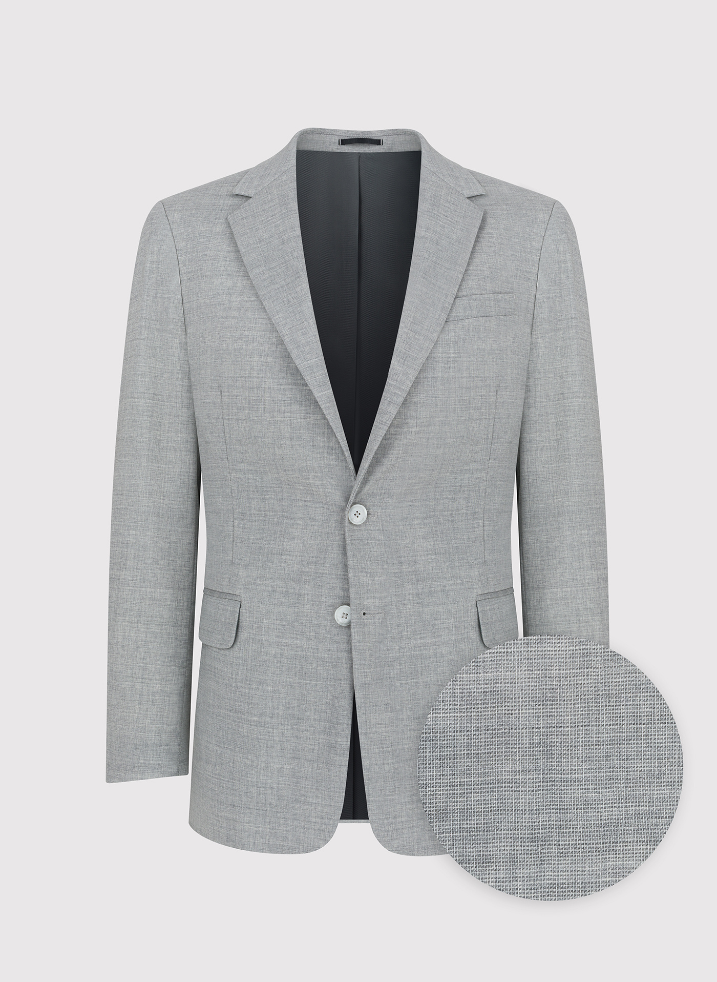 Szara marynarka męska z wełną - Pako Lorente