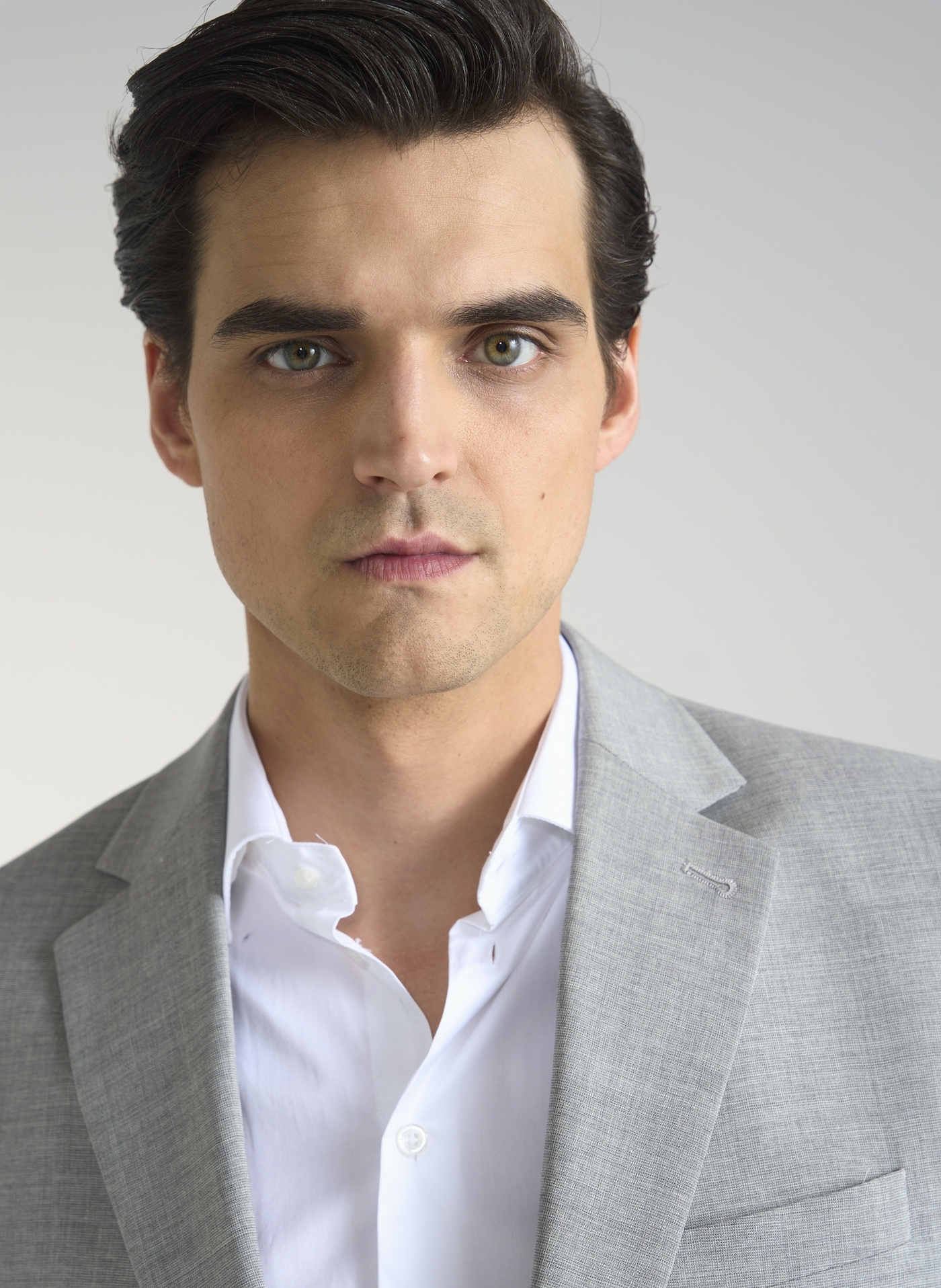 Szara marynarka męska z wełną - Pako Lorente