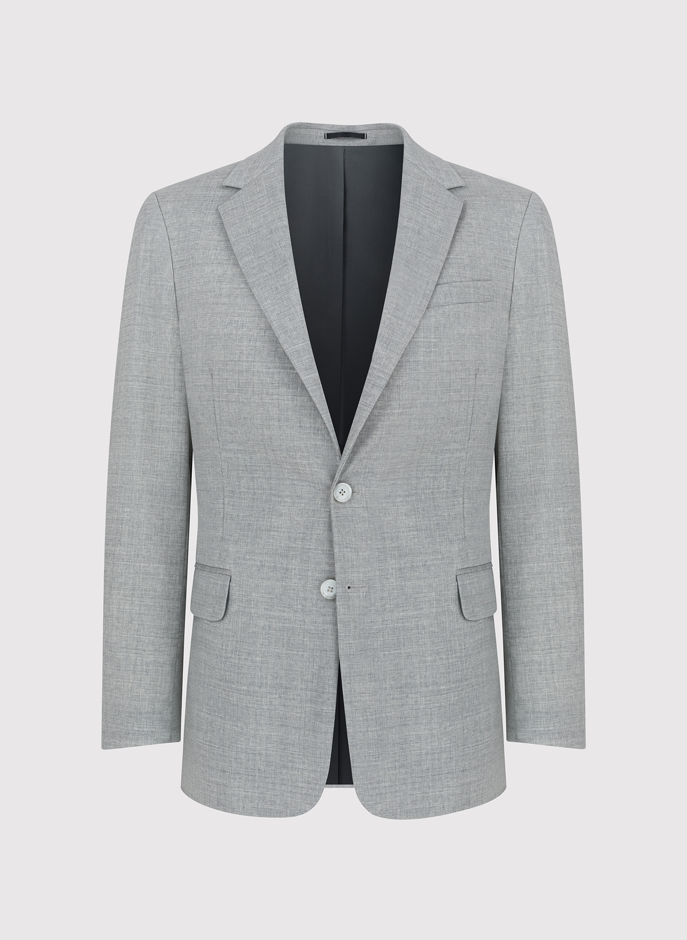 Szara marynarka męska z wełną - Pako Lorente