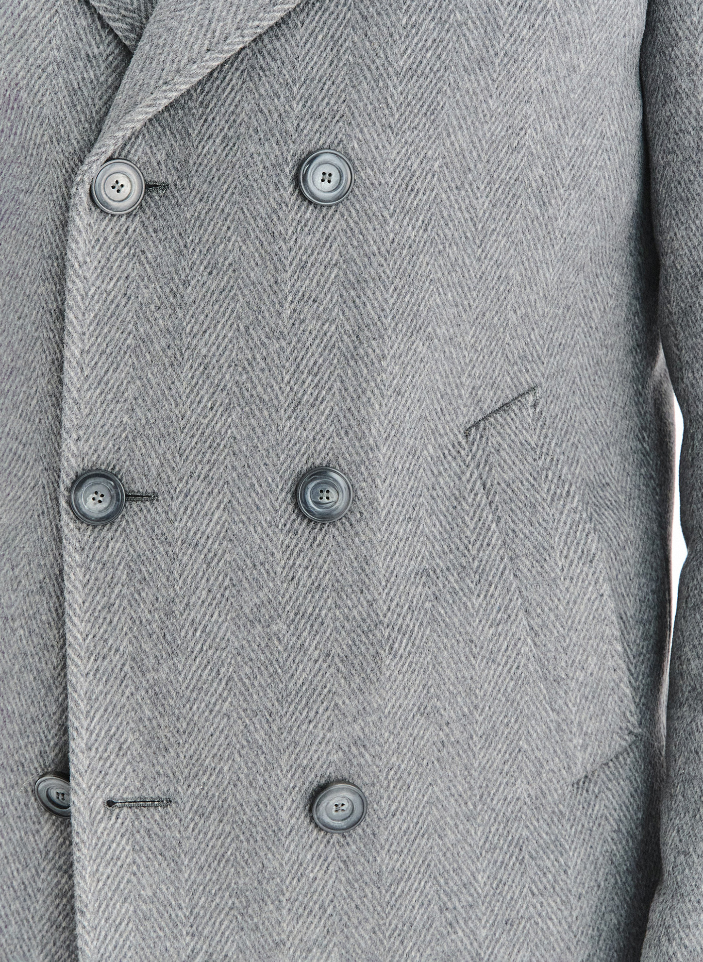 PAKO LORENTE - Wełniany dwurzędowy płaszcz męski - Pako Lorente