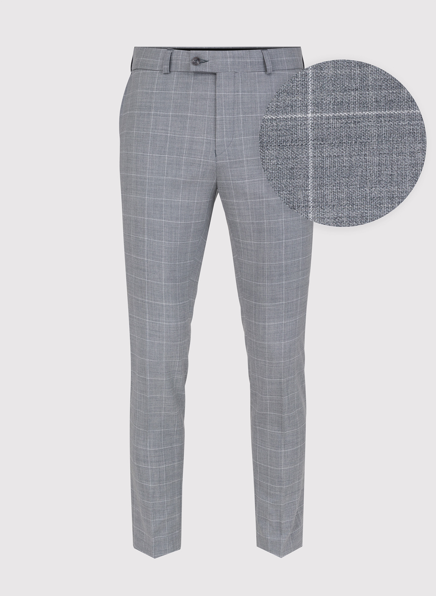 Szare spodnie garniturowe z wełną - Pako Lorente