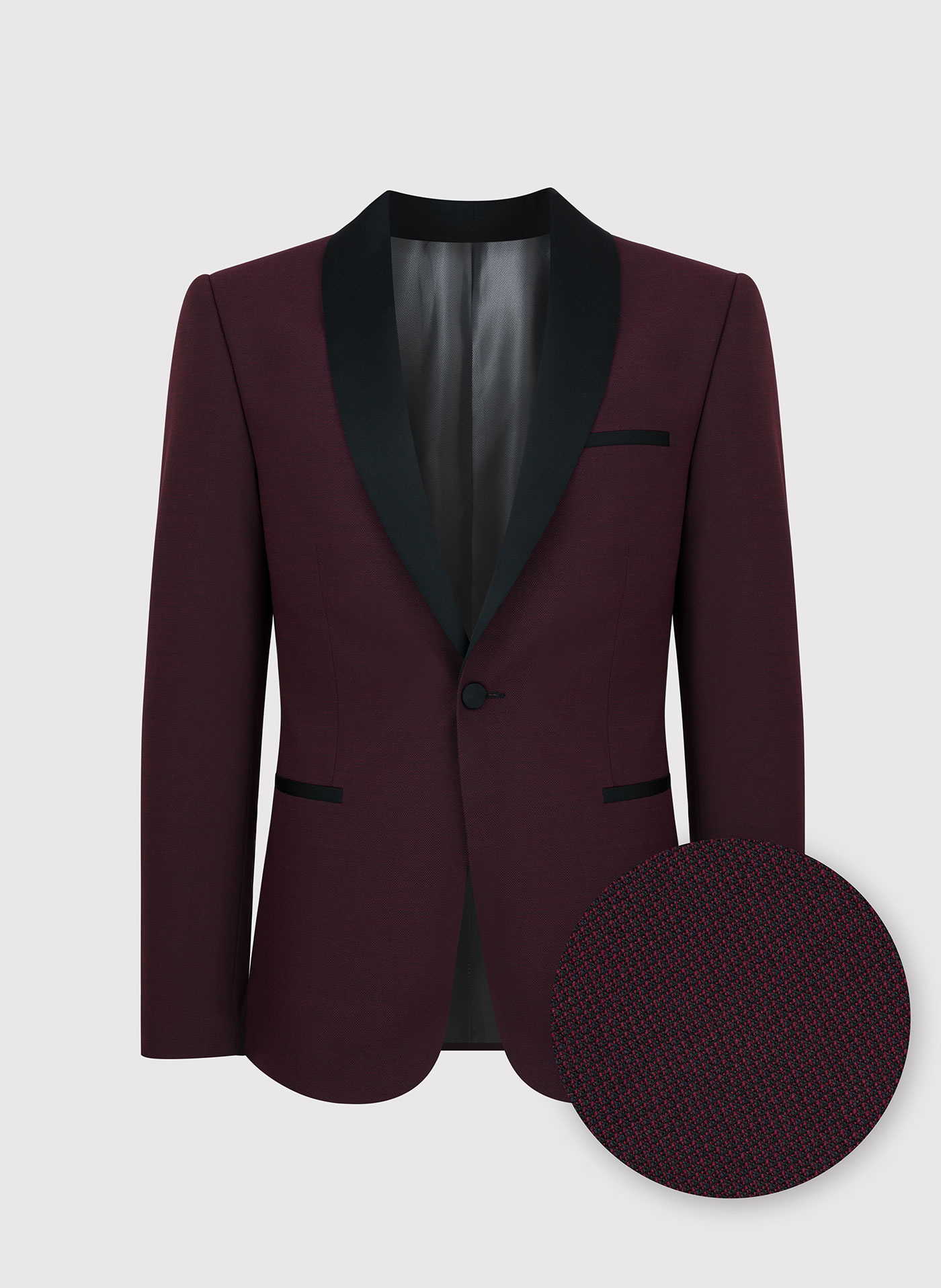 Marynarka smokingowa w kolorze bordowym - Pako Lorente