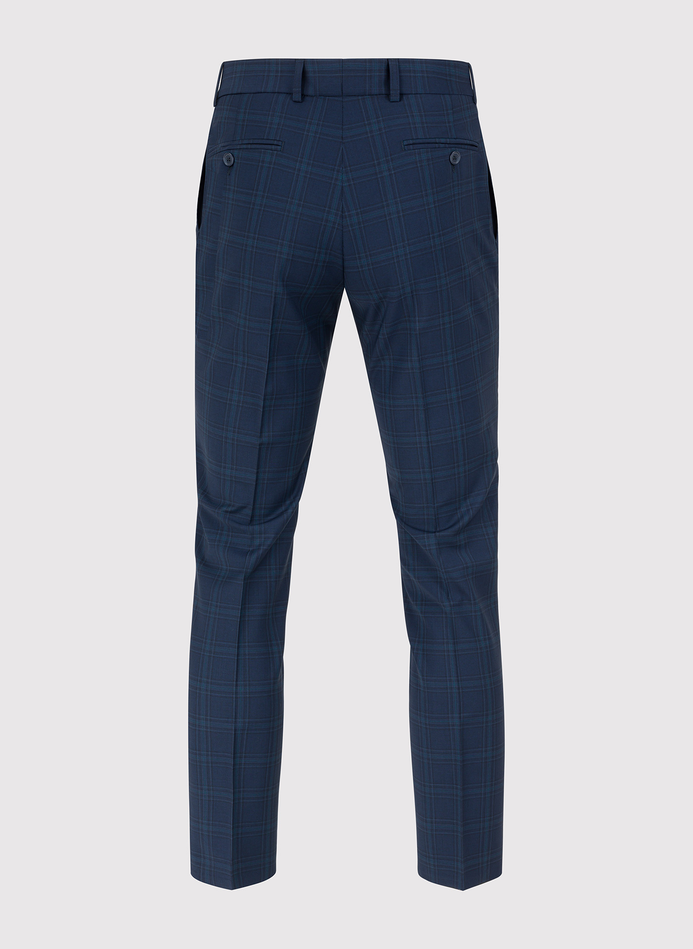 Granatowe spodnie garniturowe z wełną - Pako Lorente